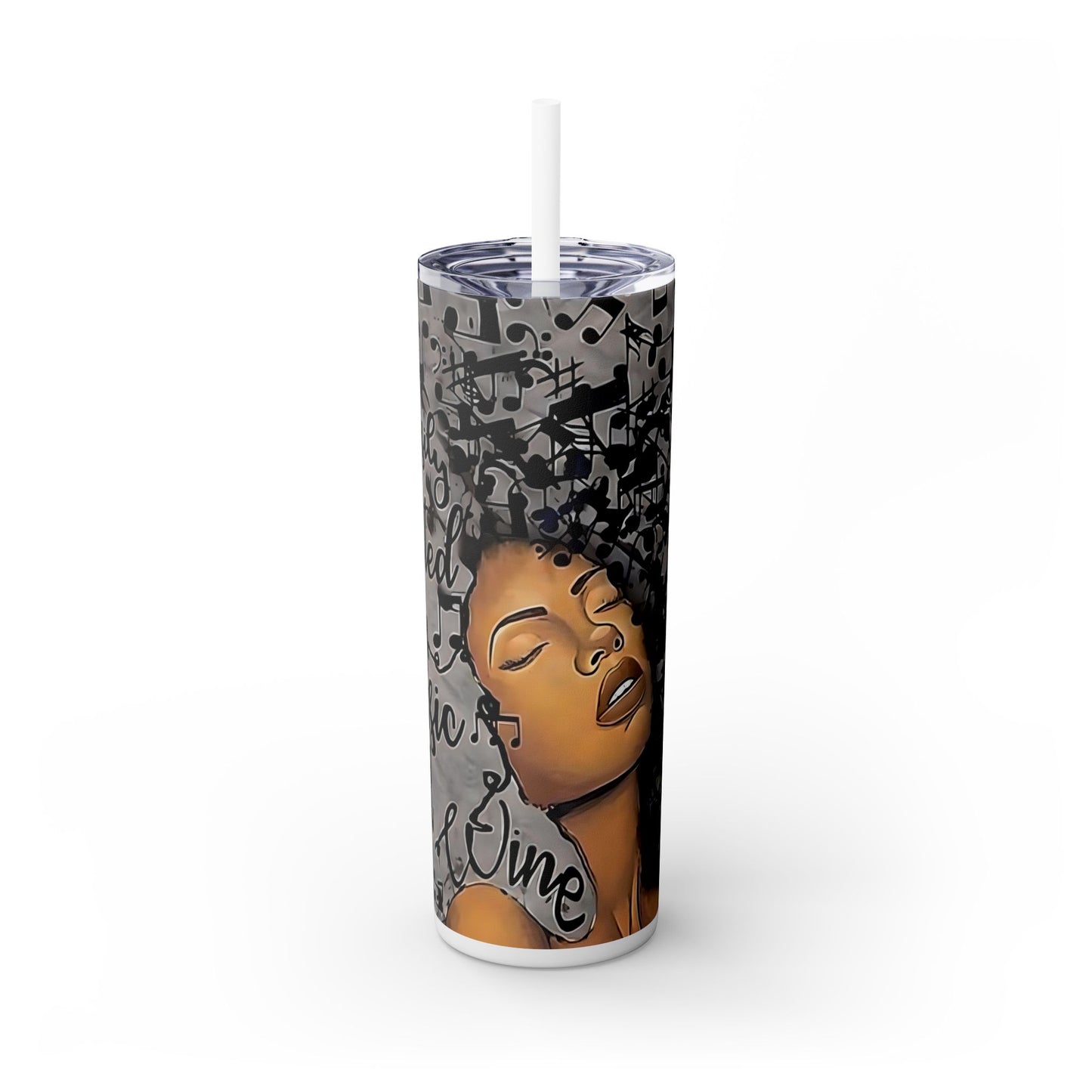 Easily Distracted by Music and Wine Tumbler – 20oz Insulated Cup for Music & Wine Lovers - Sippincity
