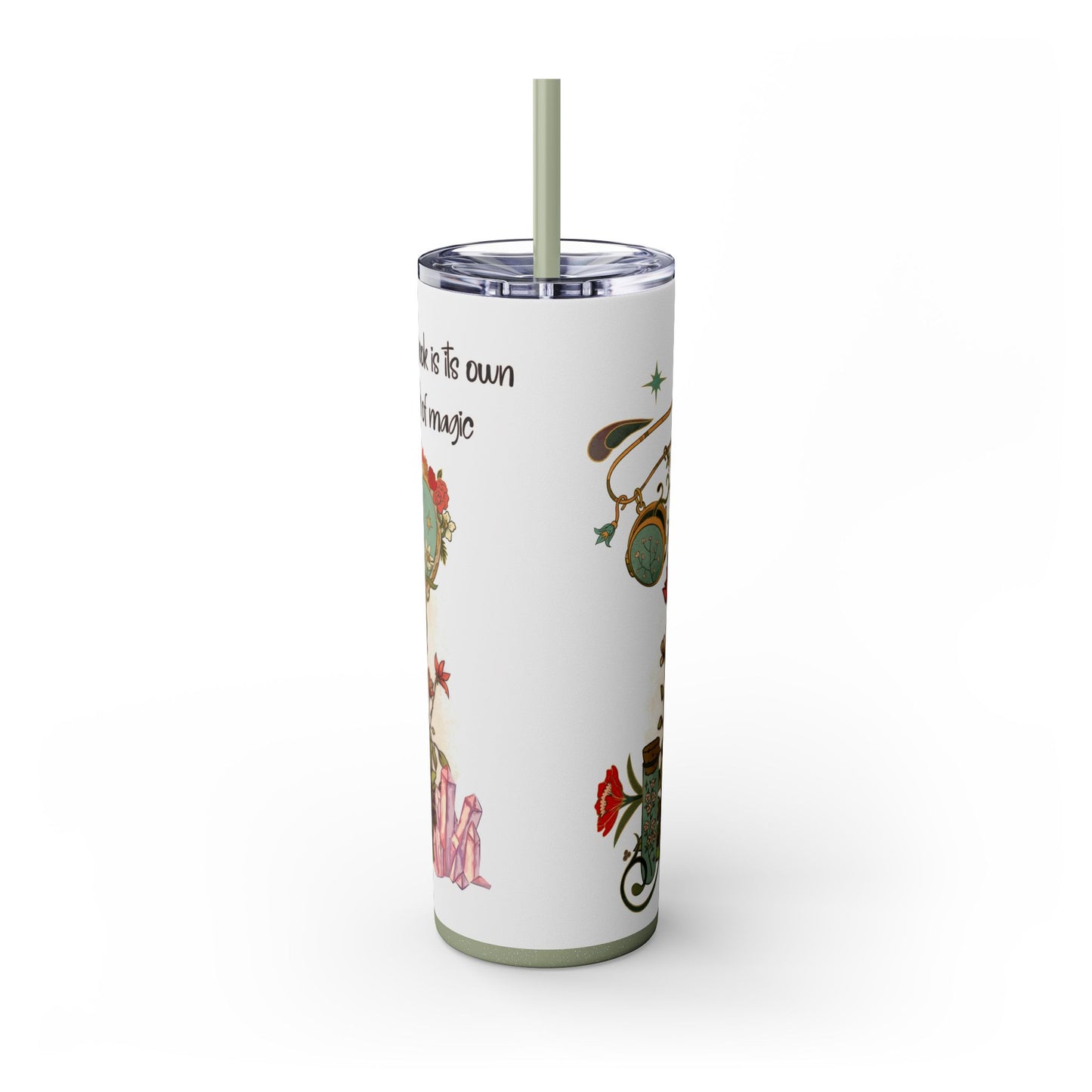 Cozy Frog Book Stack Coffee Tumbler – 20 oz Skinny Cup for Bookworms - Sippincity