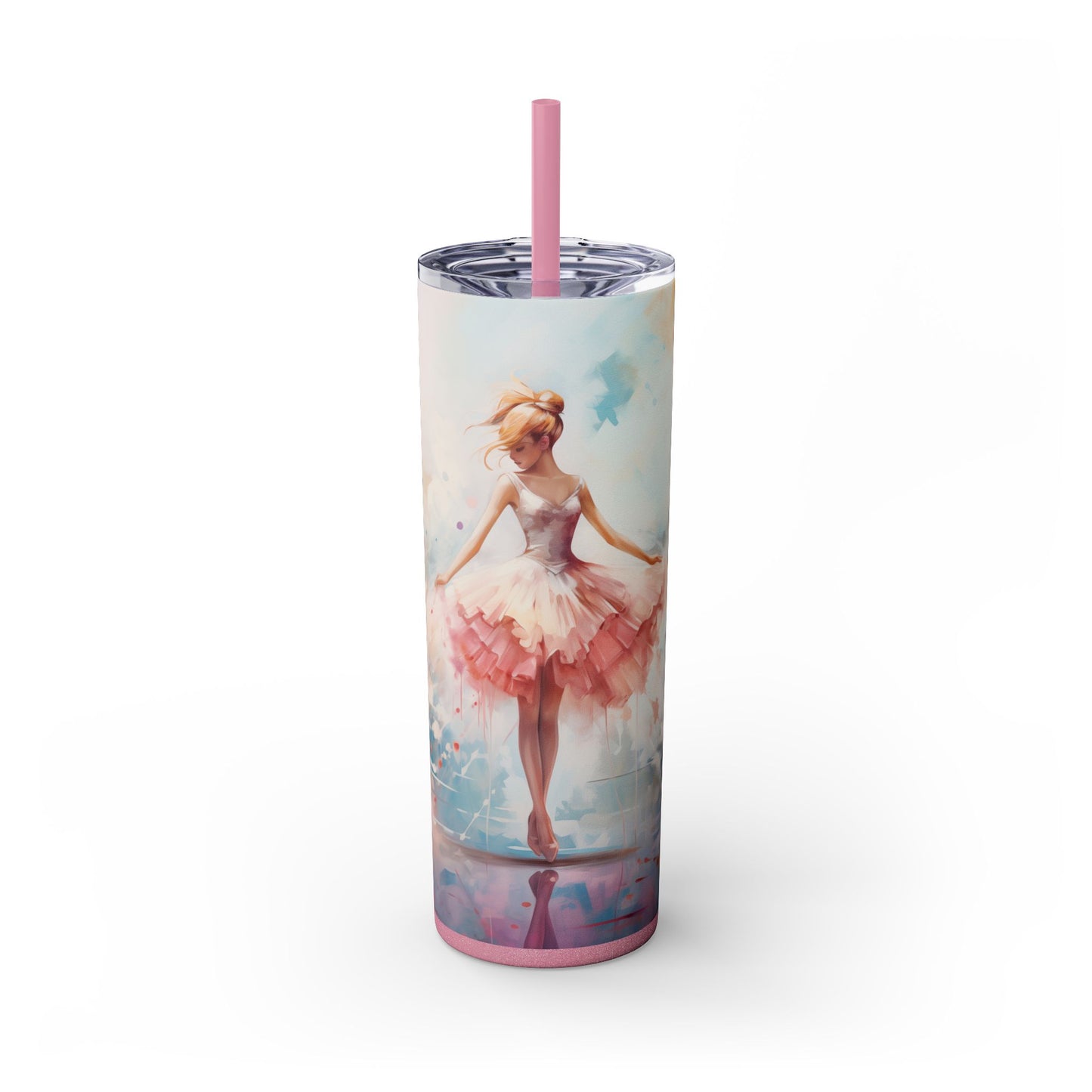 3D Ballet Tutu 20 oz Skinny Insulated Tumbler – Gift for Her