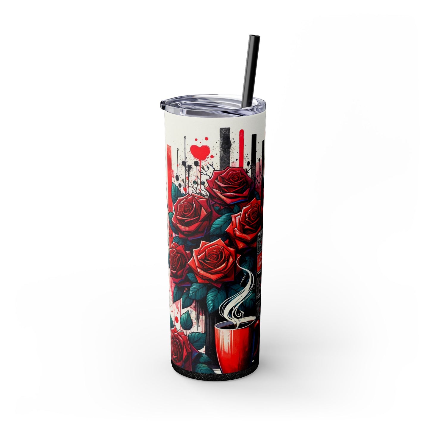 Romantic Book-Themed 20 oz Tumbler – Books Are My Valentine - Sippincity
