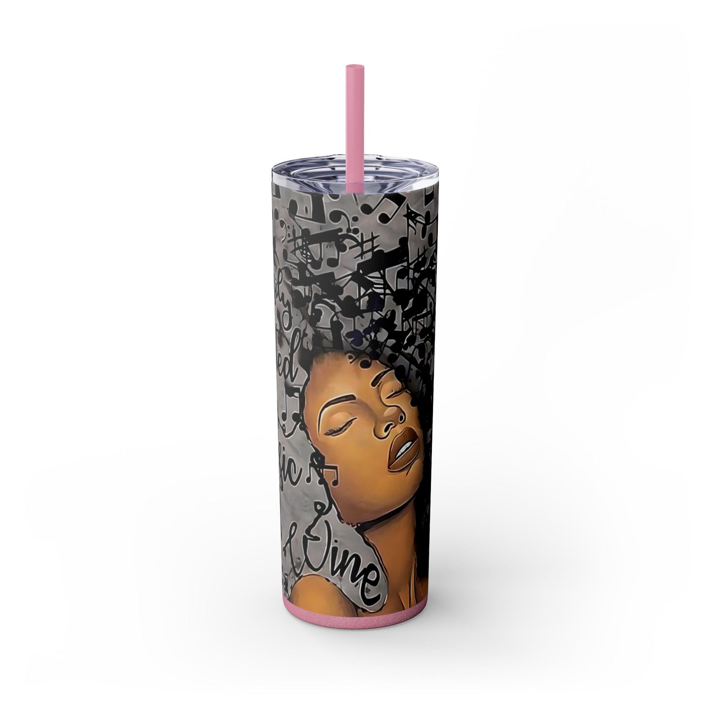 Easily Distracted by Music and Wine Tumbler – 20oz Insulated Cup for Music & Wine Lovers - Sippincity