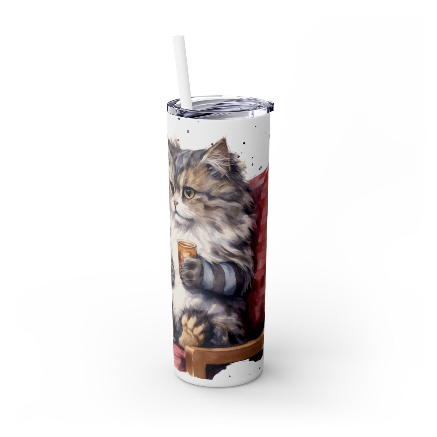 Funny Cat Movie Night Tumbler – Cozy Popcorn & Drink Cup - Sippincity