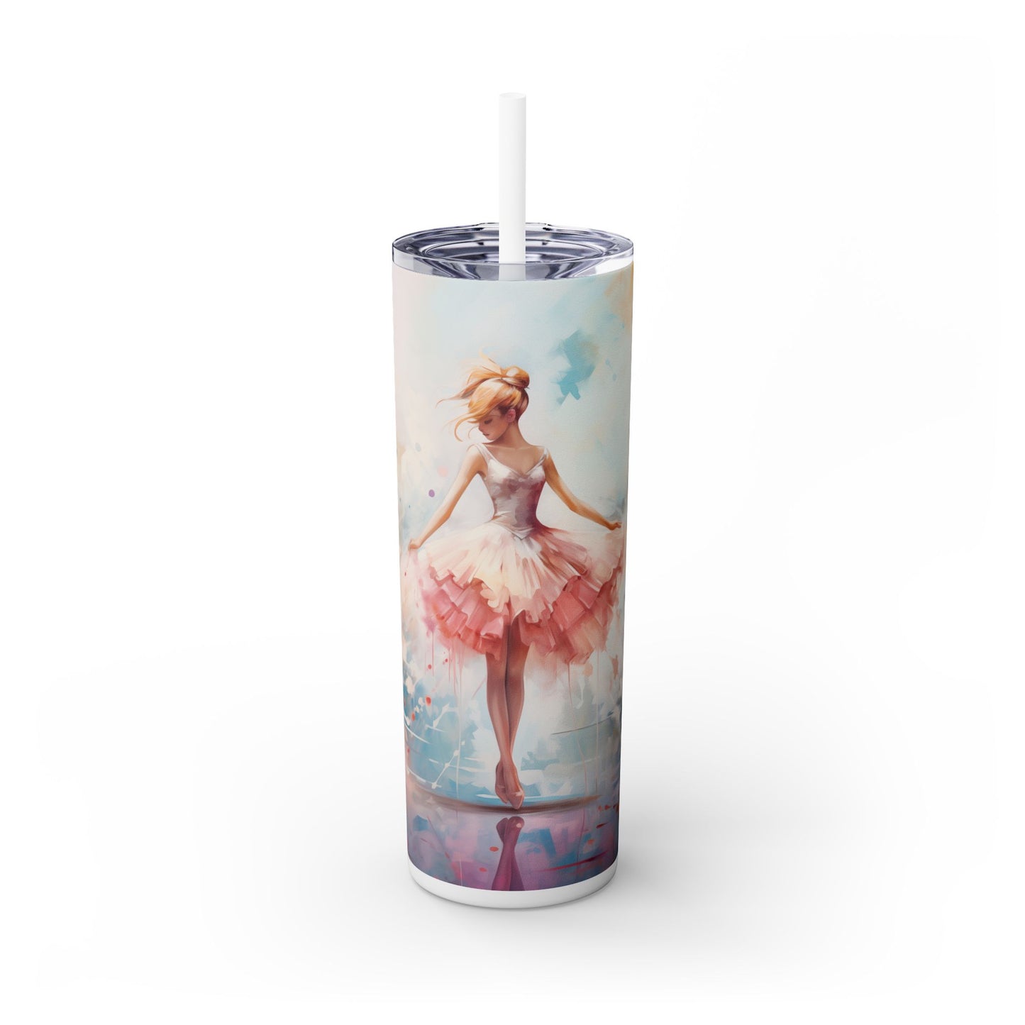 3D Ballet Tutu 20 oz Skinny Insulated Tumbler – Gift for Her
