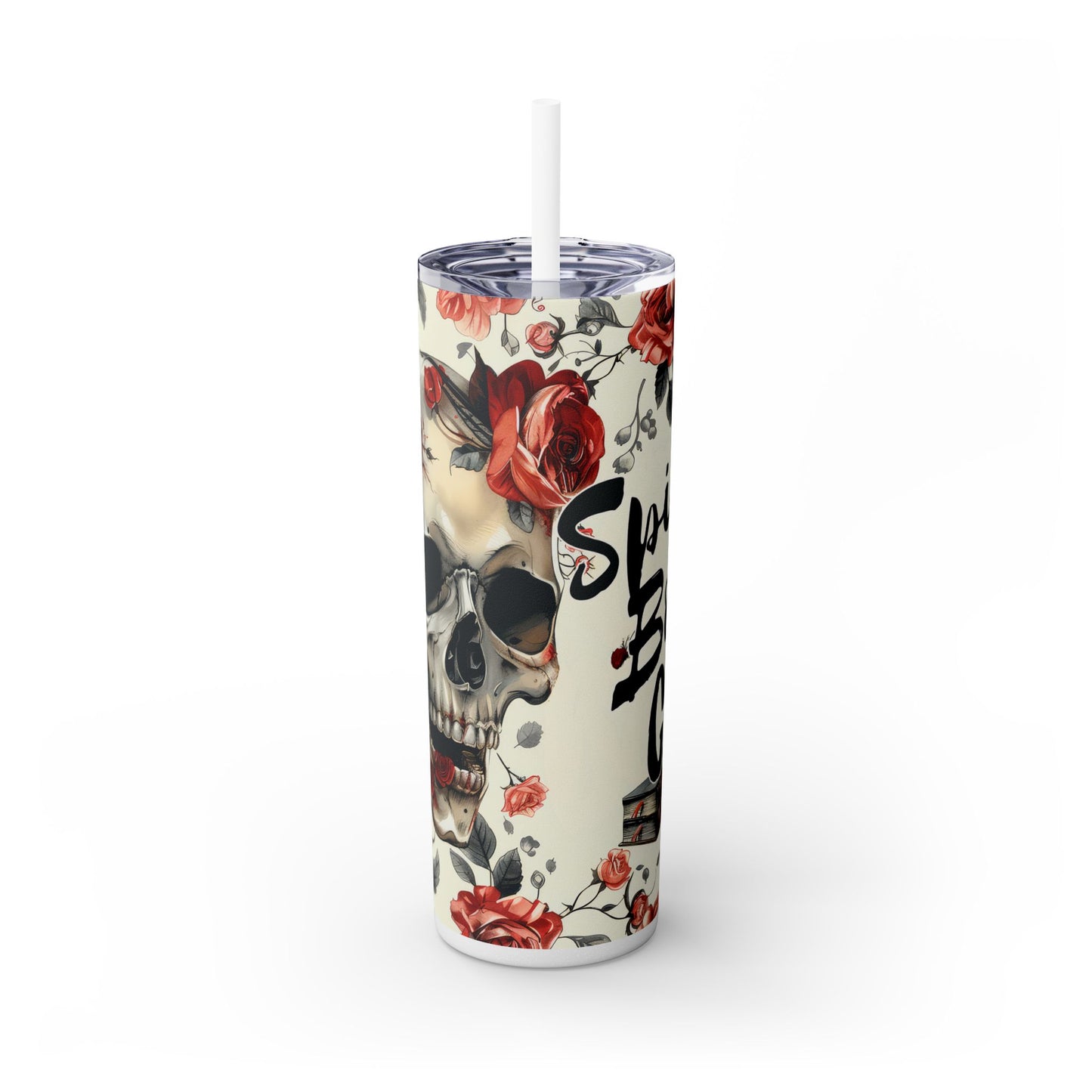 Skull & Roses Spicy Book Club Tumbler - Dark Romance Mug - Sippincity