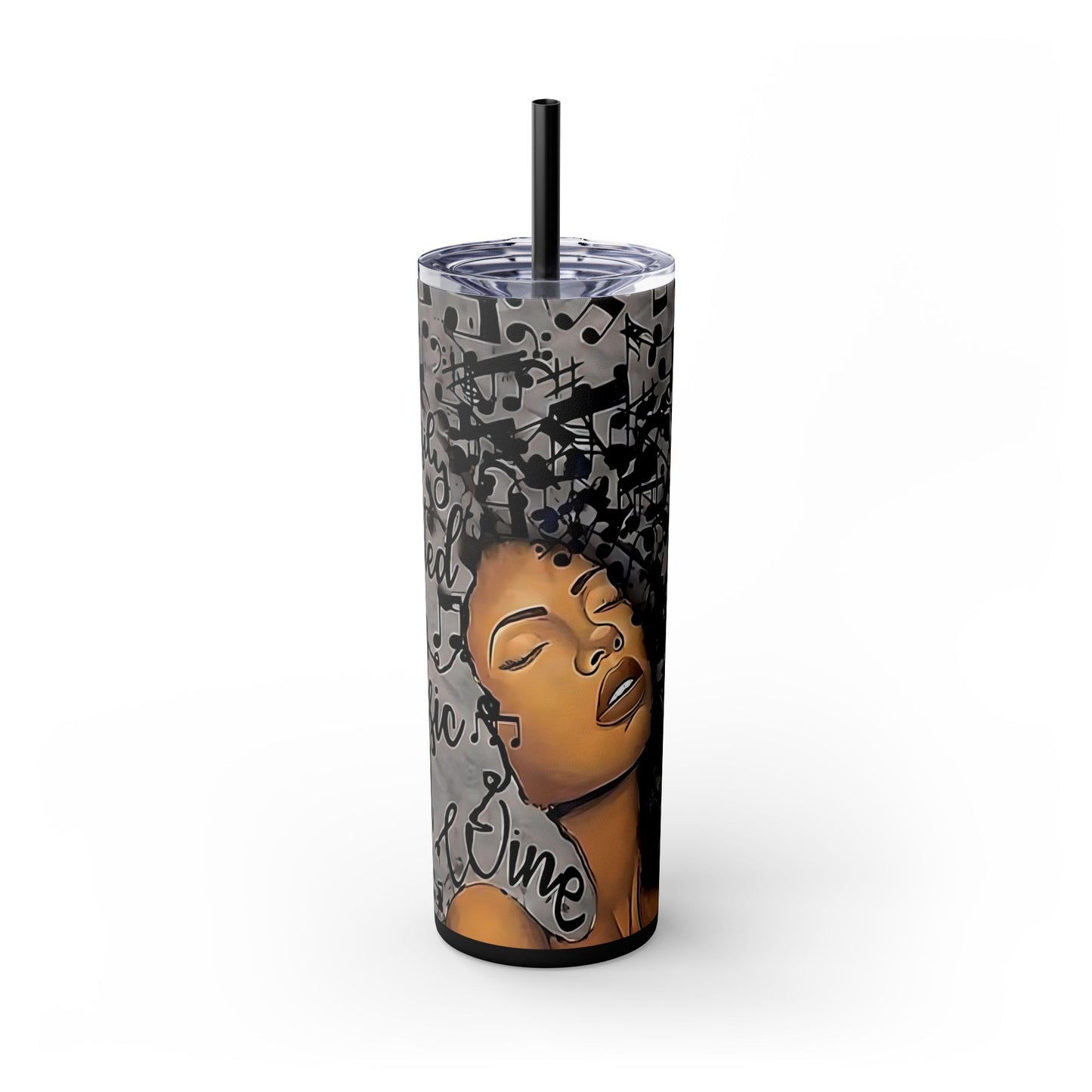 Easily Distracted by Music and Wine Tumbler – 20oz Insulated Cup for Music & Wine Lovers - Sippincity