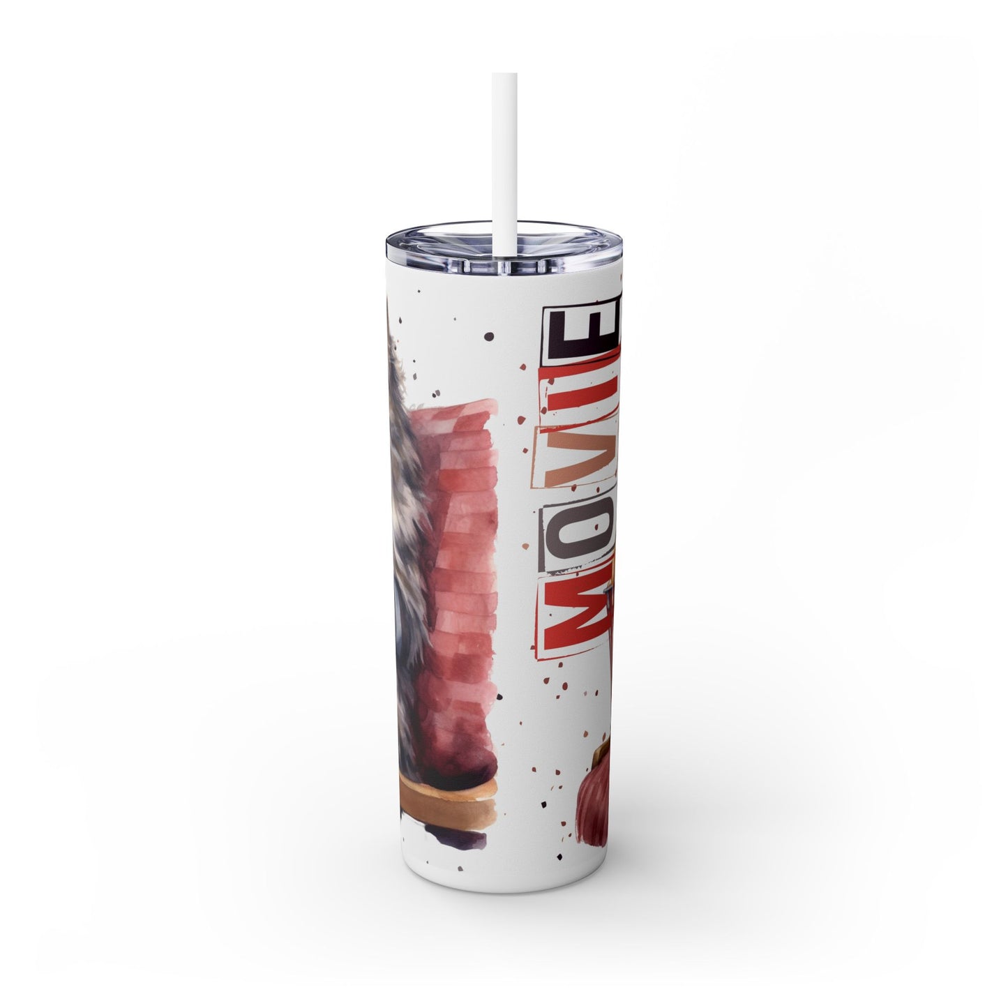 Funny Cat Movie Night Tumbler – Cozy Popcorn & Drink Cup - Sippincity