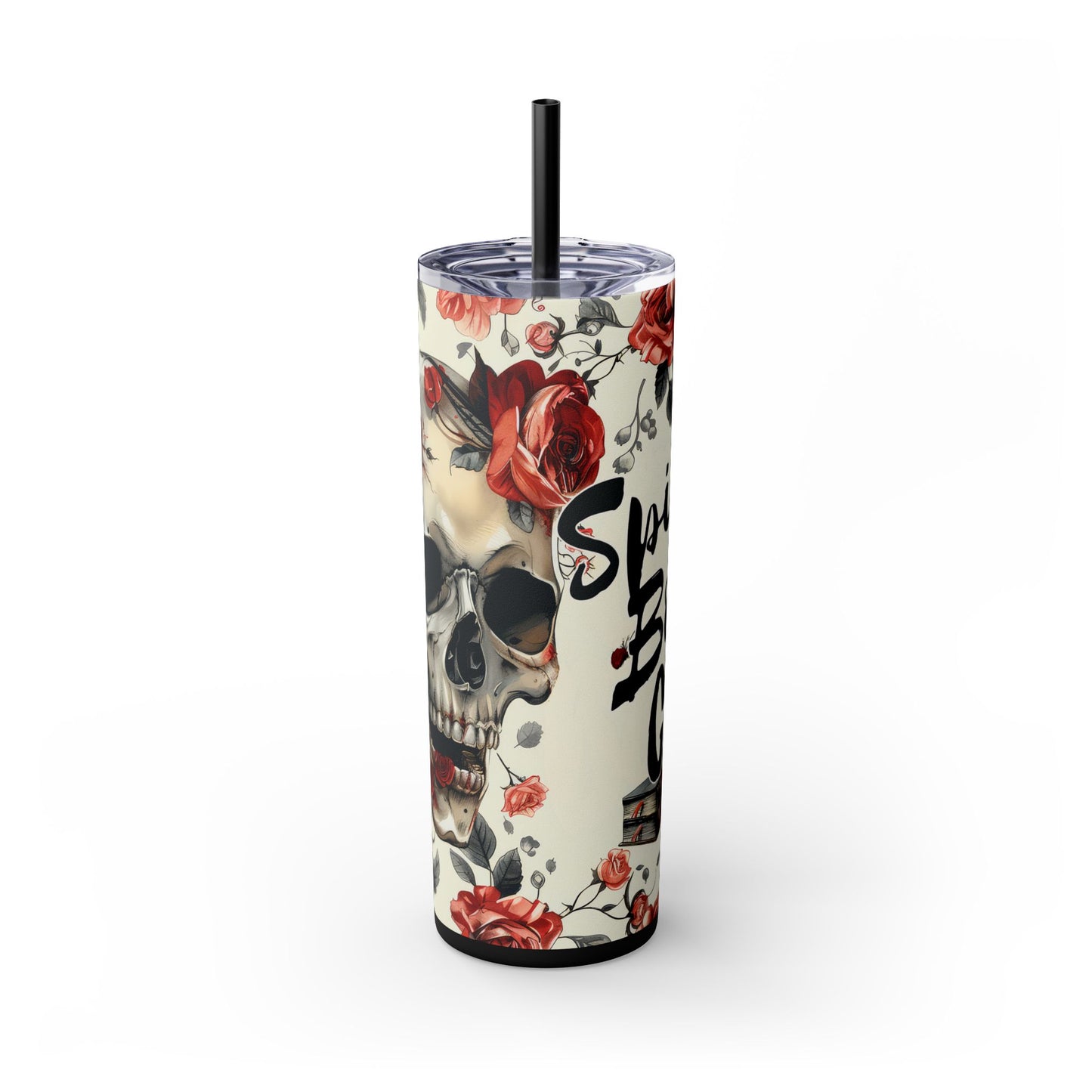 Skull & Roses Spicy Book Club Tumbler - Dark Romance Mug - Sippincity
