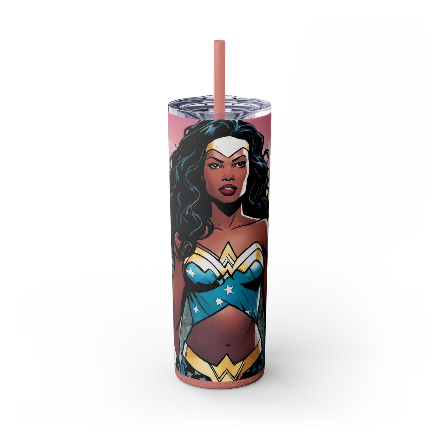 Black Warrior Princess Comic Tumbler - Slay the Day & Be Bold - Sippincity