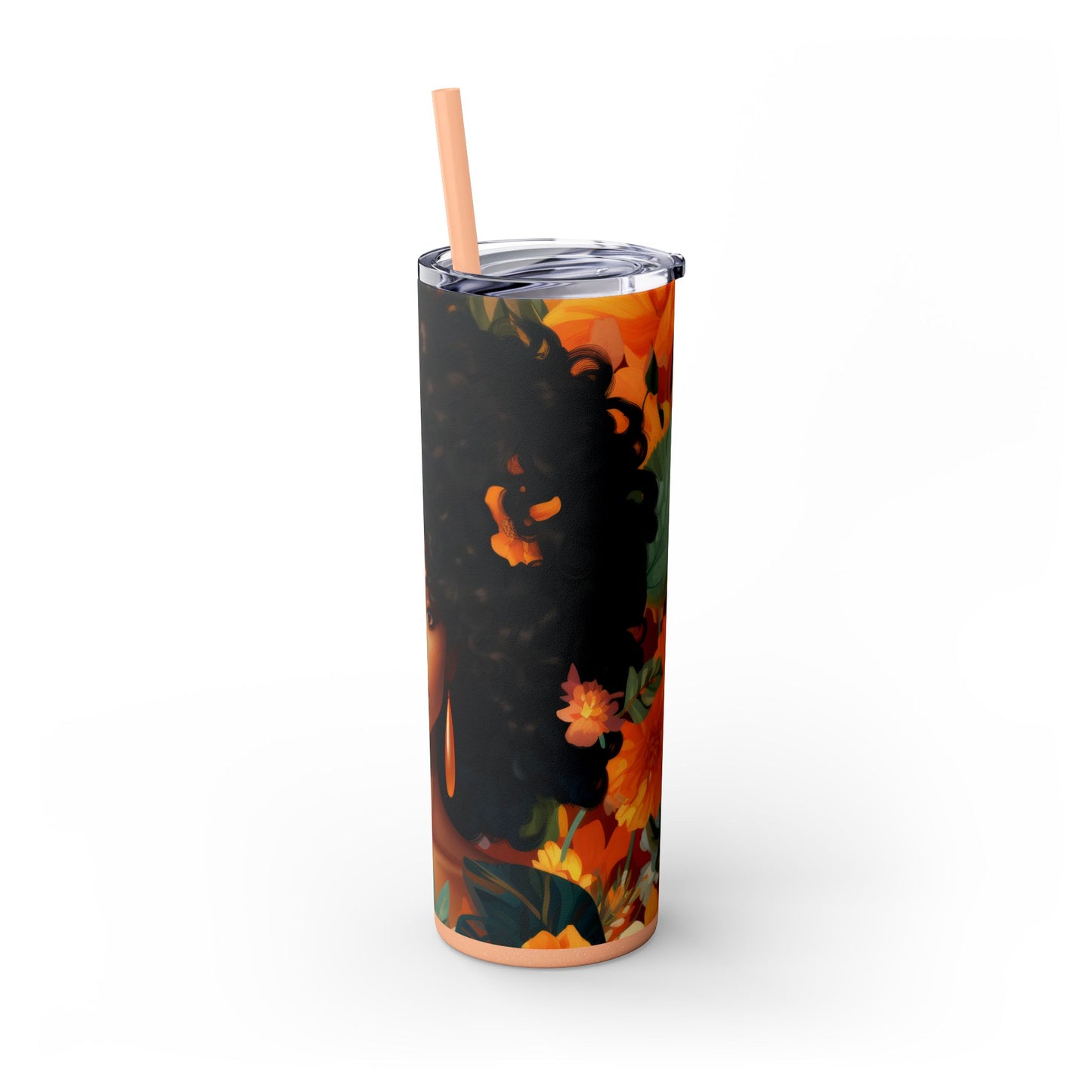 Tumbler Cup Black African American Woman 20oz - Sippincity