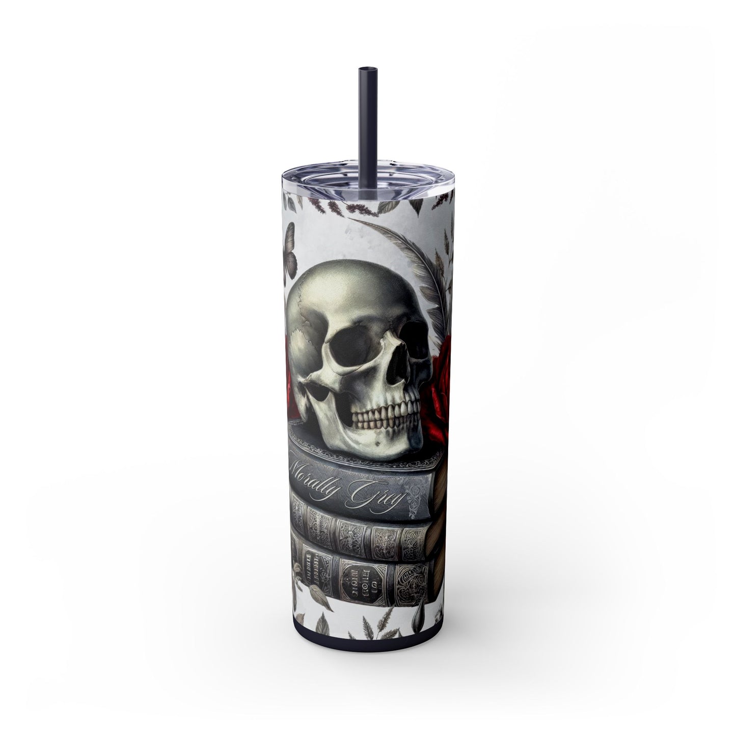 Bookish Gothic Romance Tumbler -Morally Grey Character Gift - Sippincity
