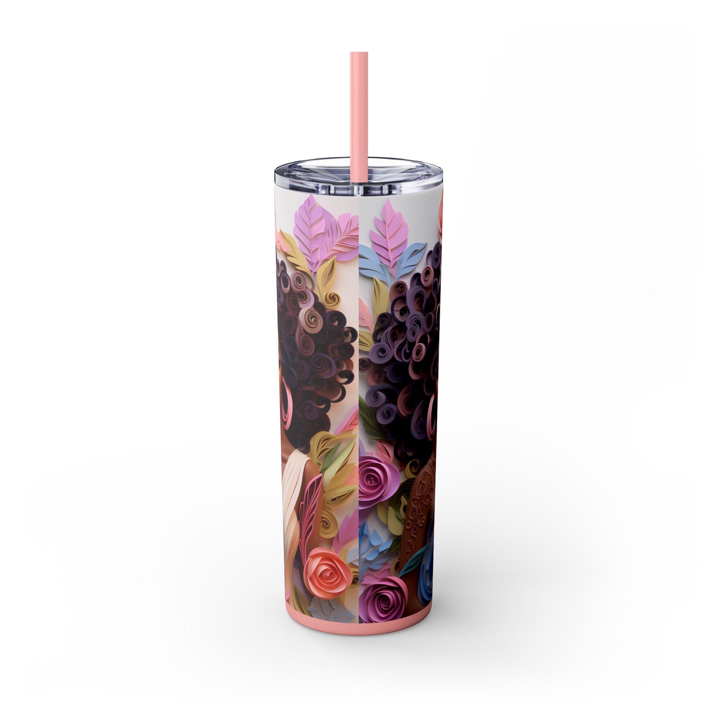 3D Melanin Beauty Tumbler – 20oz Black Girl Cup