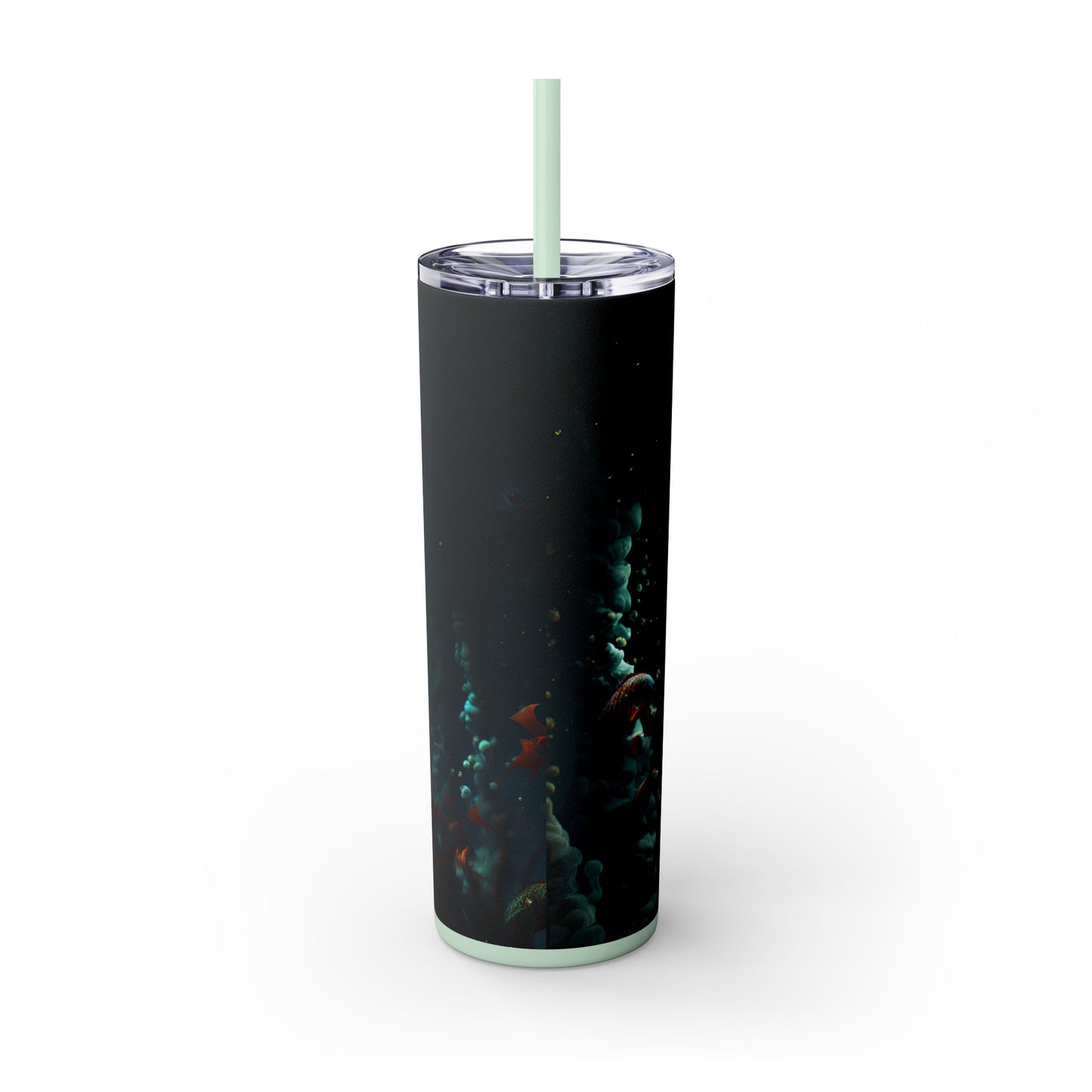 Fairycore Black Mermaid Tumbler Black Girl Magic – 20oz Skinny Cup with Lids & Straw - Sippincity