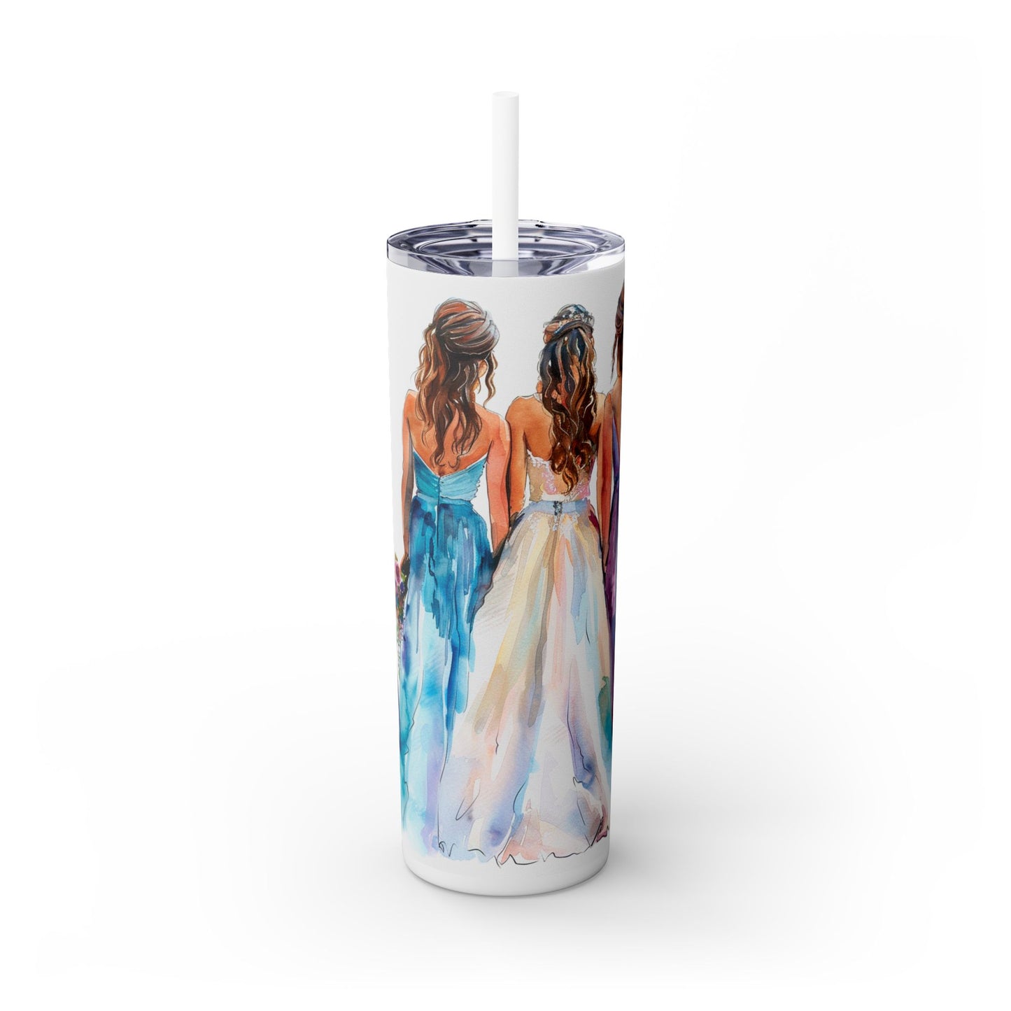 Elegant Bride Tumbler – Watercolor Wedding Gift for Future Mrs. - Sippincity