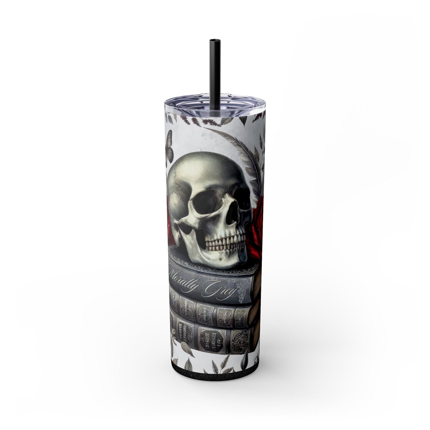 Bookish Gothic Romance Tumbler -Morally Grey Character Gift - Sippincity