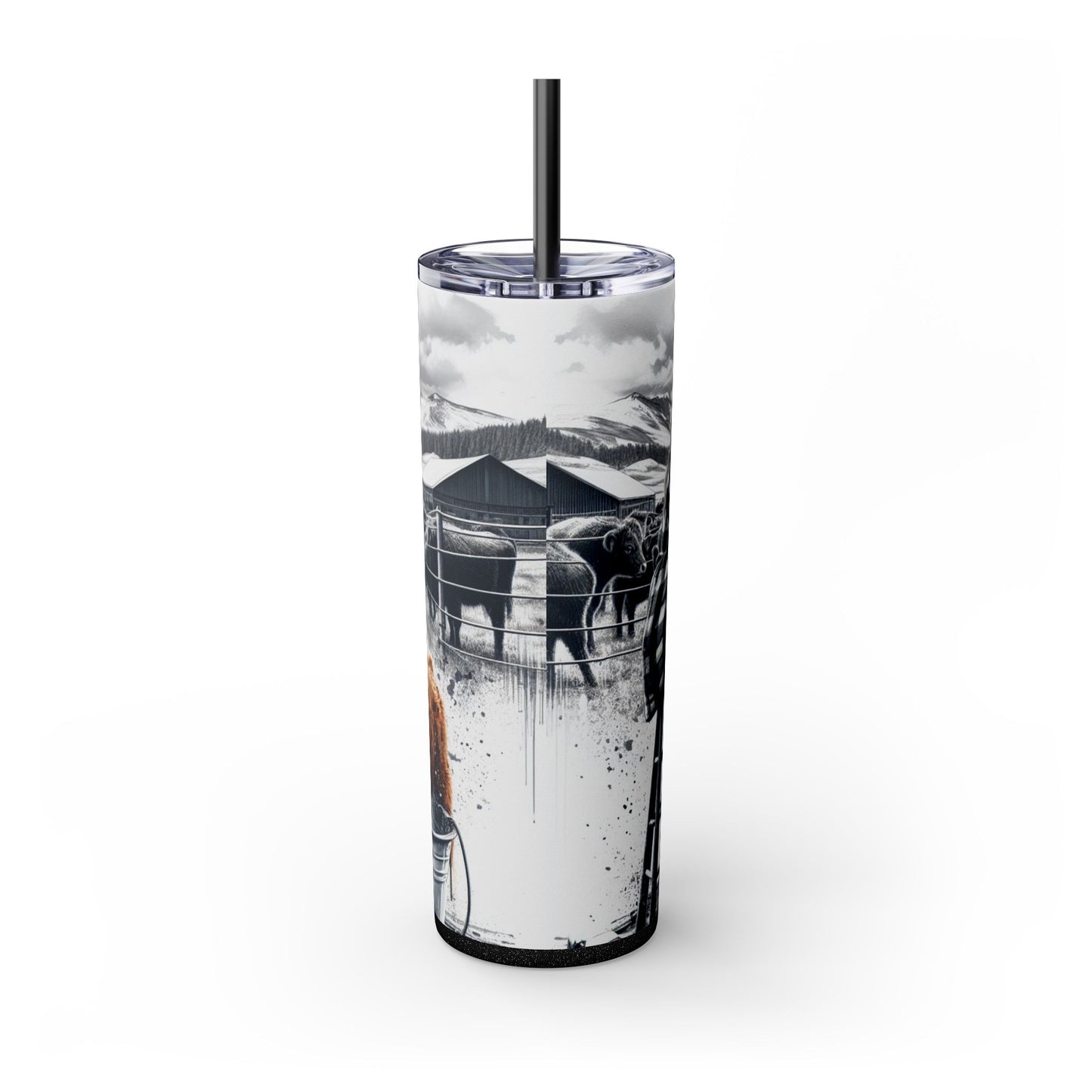 Farm Girl 20 oz Tumbler – Cute Highland Cow Coffee Cup for Western Women - Sippincity