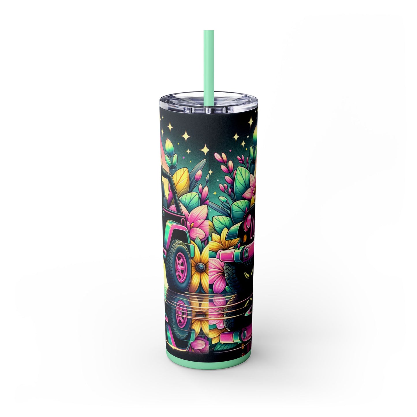 Happy Duck Tumbler 20 oz Skinny Yellow Duck Travel Cup - Sippincity