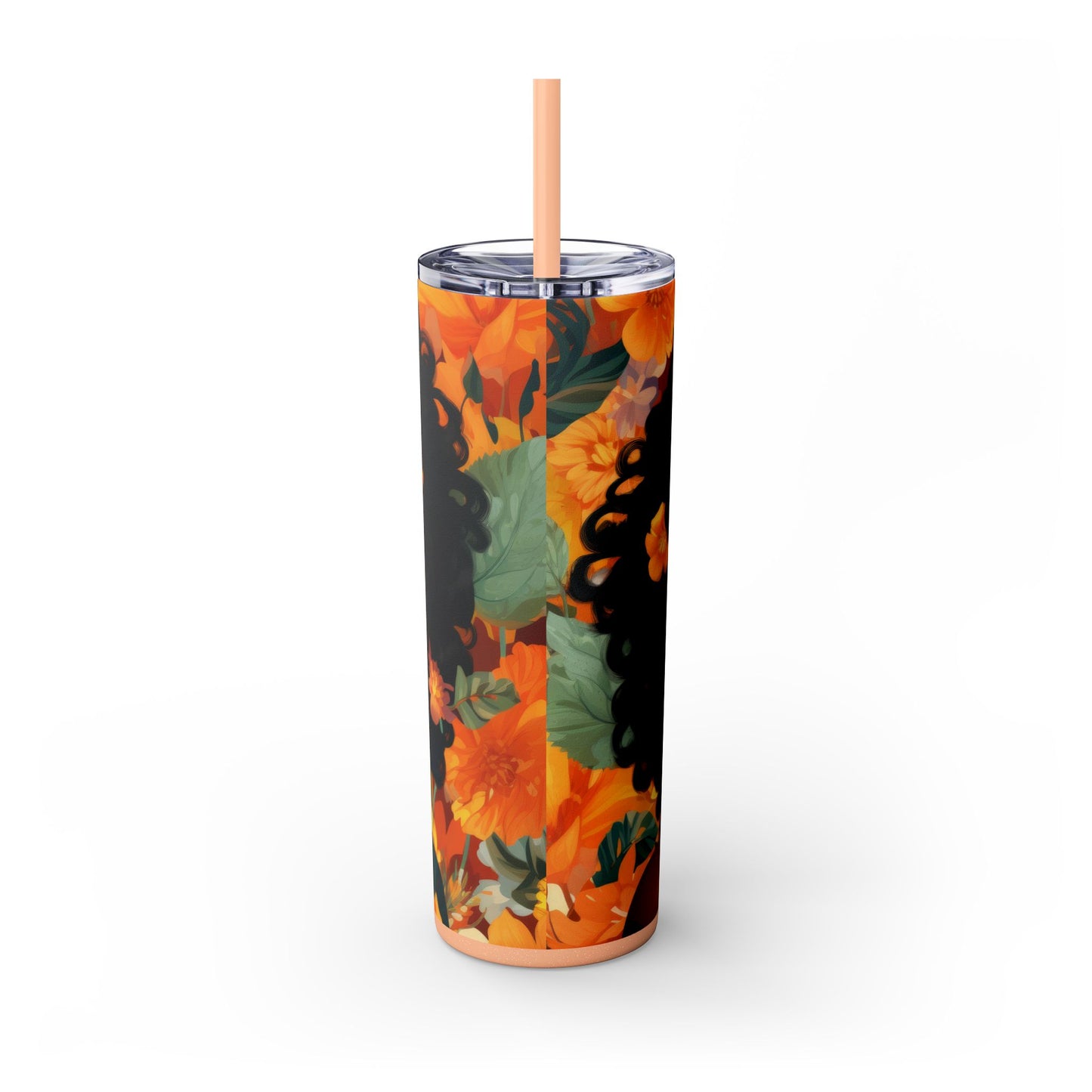 Tumbler Cup Black African American Woman 20oz - Sippincity
