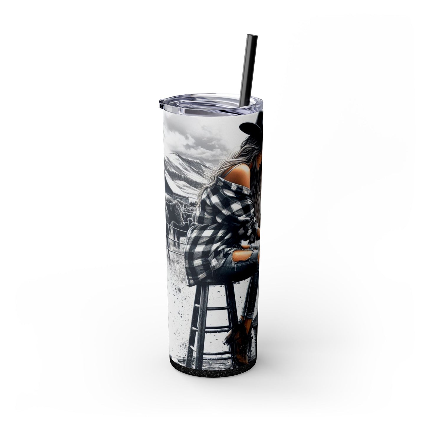 Farm Girl 20 oz Tumbler – Cute Highland Cow Coffee Cup for Western Women - Sippincity