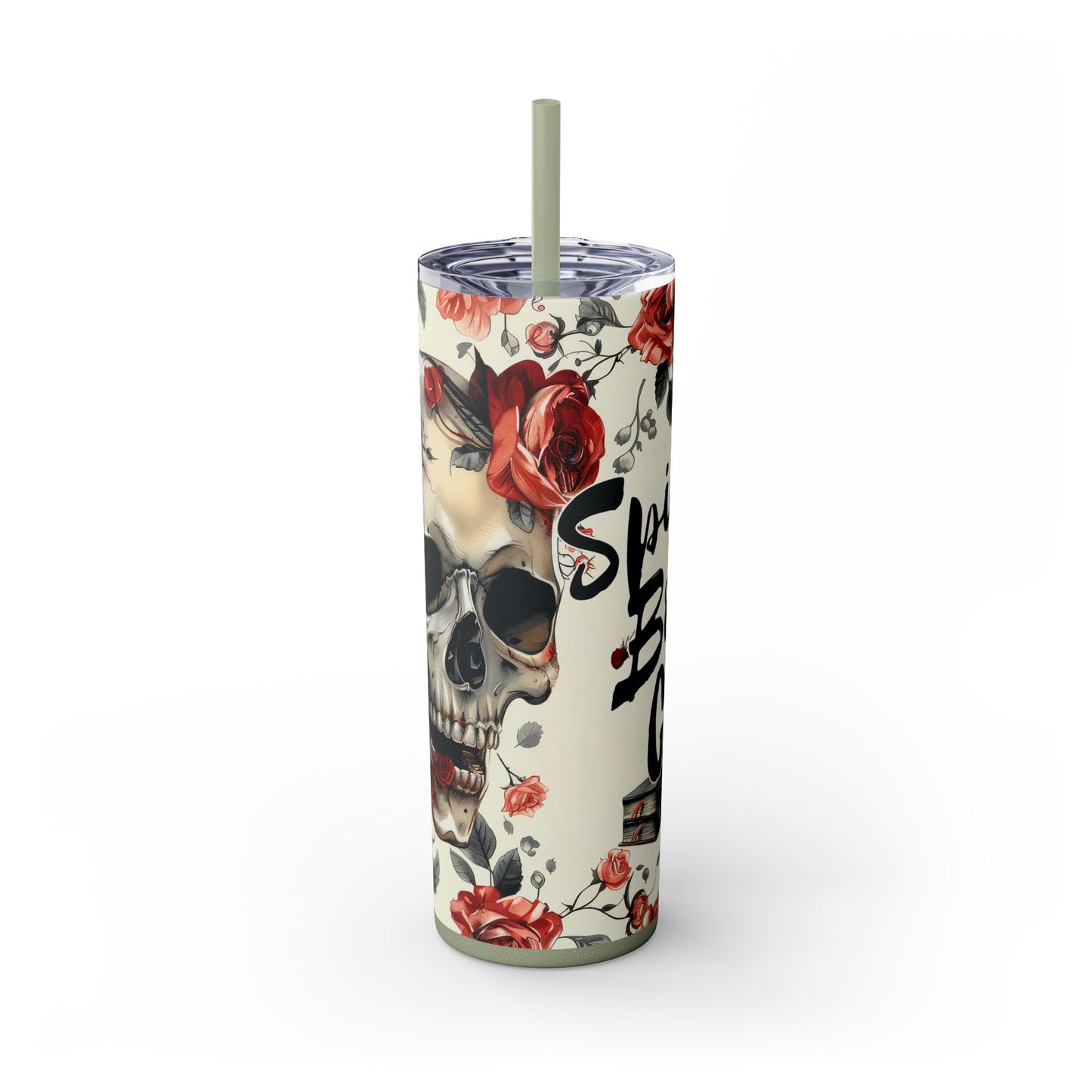 Skull & Roses Spicy Book Club Tumbler - Dark Romance Mug - Sippincity