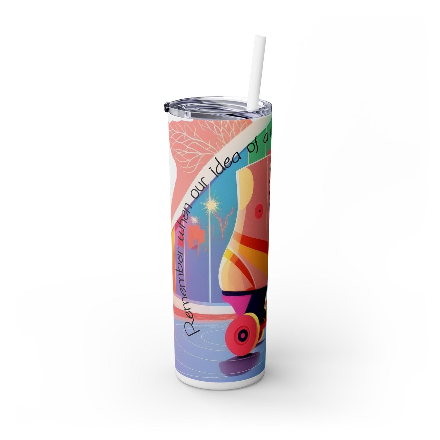 Retro Roller Skating Tumbler – Nostalgic Skater Cup for 80s & 90s Kids - Sippincity