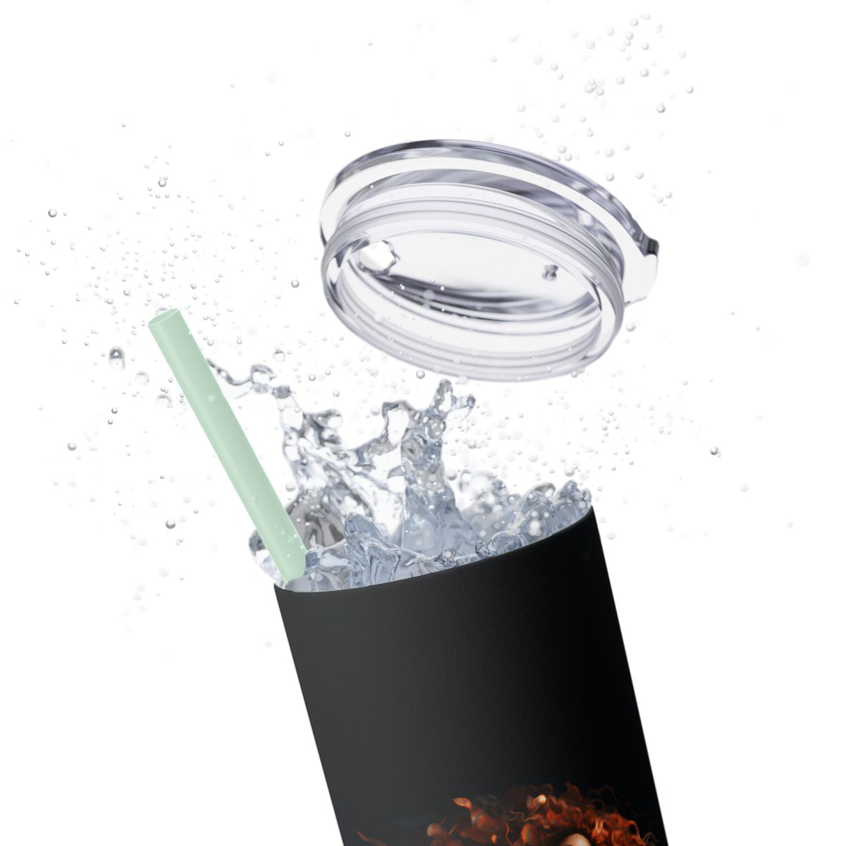 Fairycore Black Mermaid Tumbler Black Girl Magic – 20oz Skinny Cup with Lids & Straw - Sippincity