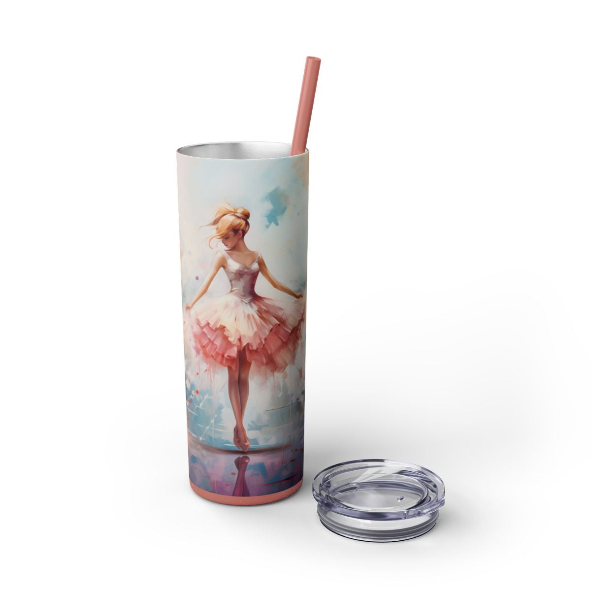 3D Ballet Tutu 20 oz Skinny Insulated Tumbler – Gift for Her