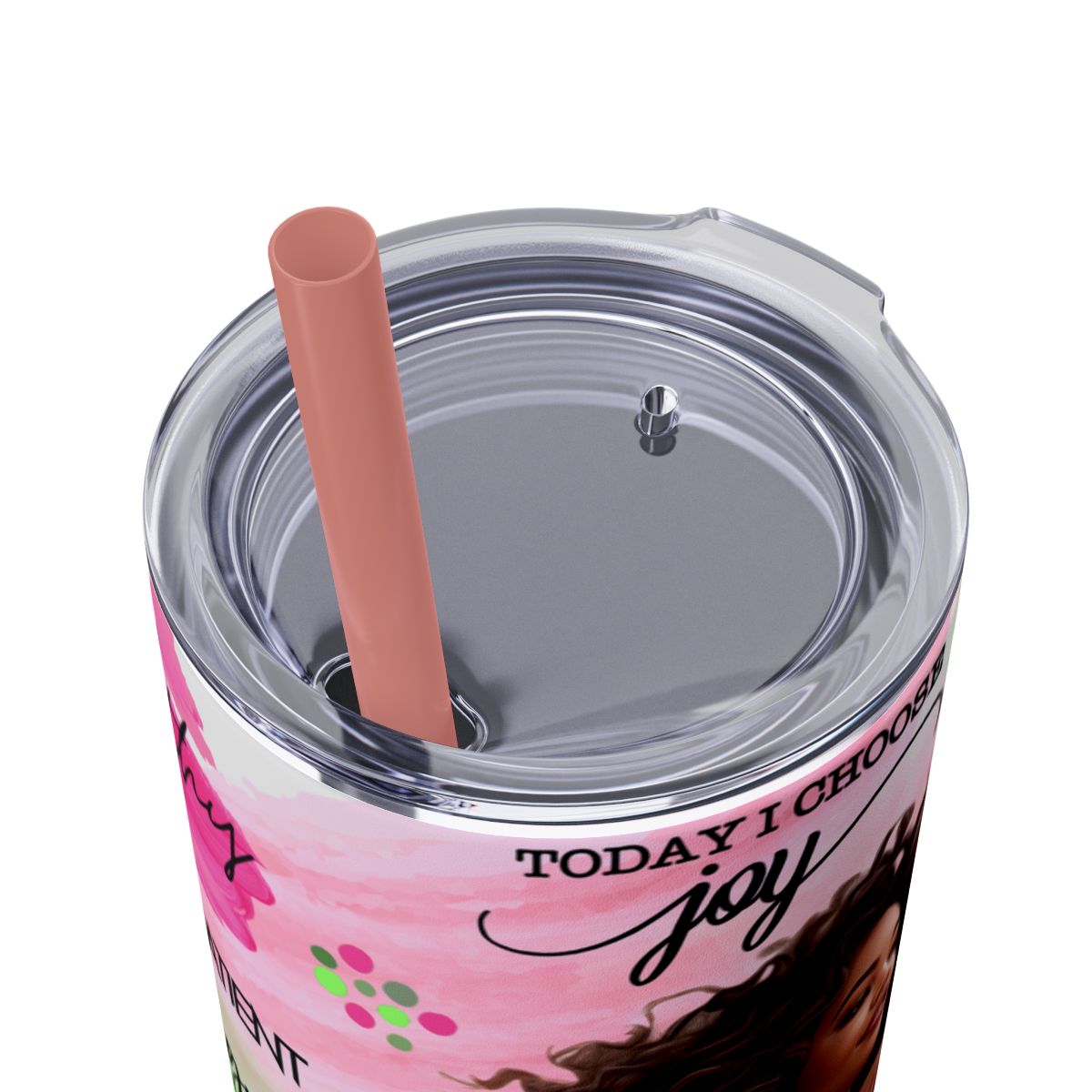 Black Self-Love Affirmation 20 oz Skinny Tumbler – Inspirational Gift - Sippincity