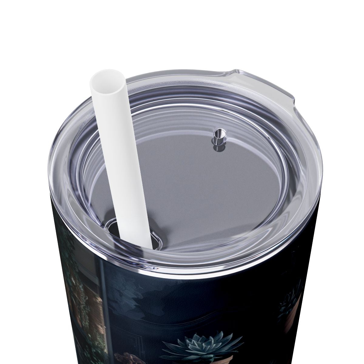 Books Plants Coffee 20oz Skinny Tumbler with Straw - Sippincity