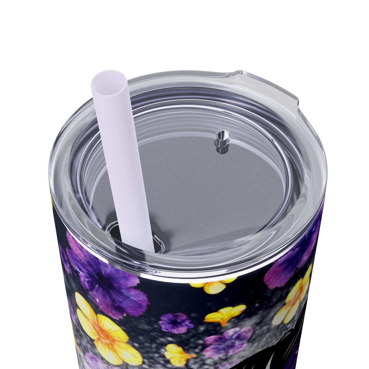 Caregiver Life 20 oz Skinny Tumbler – Messy Bun Design for Long Shifts - Sippincity