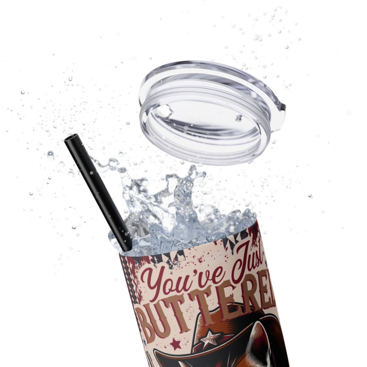 Buttered Your Last Biscuit Cat Tumbler – 20 oz Funny Southern Cat Design, Sassy Cat Lover Gift - Sippincity