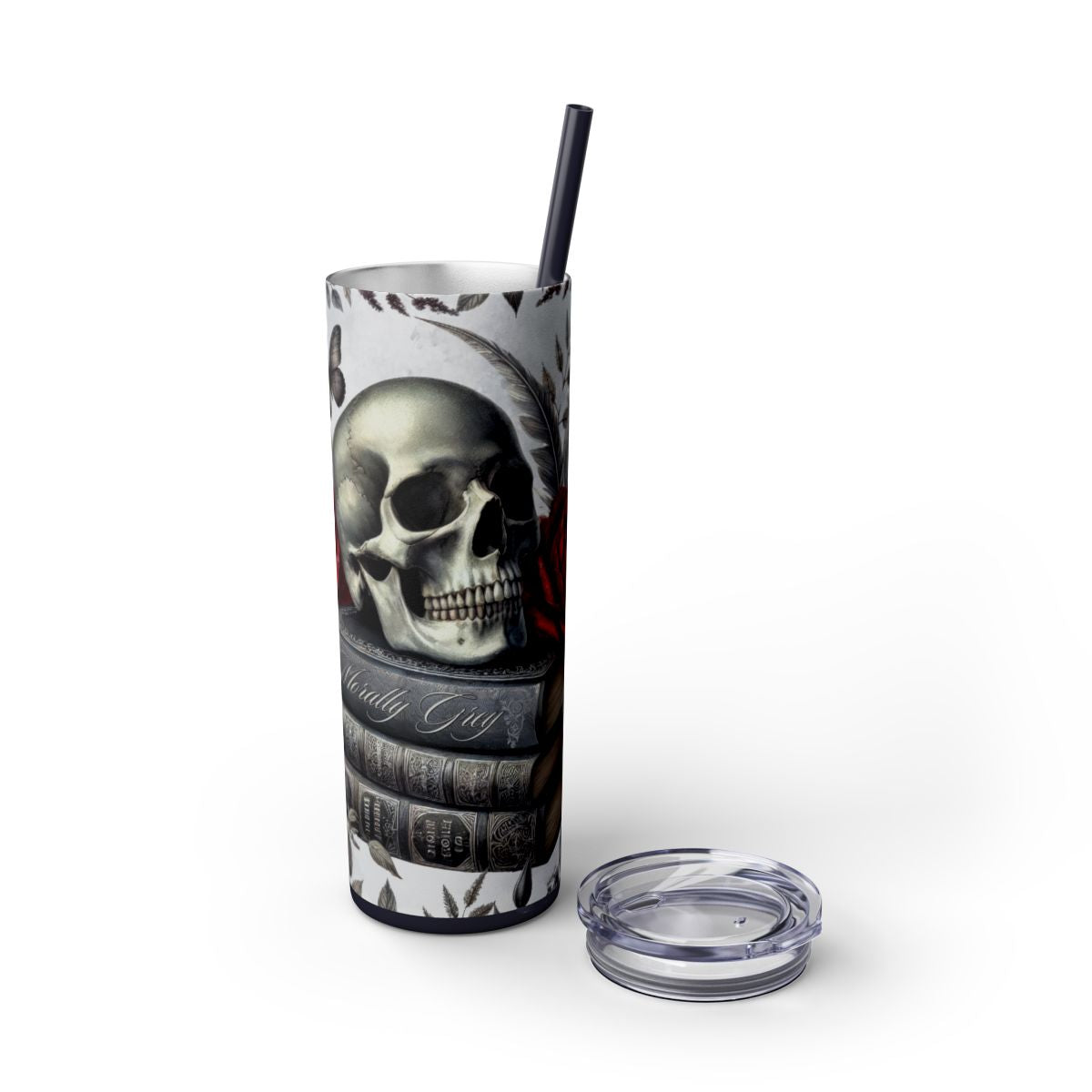 Bookish Gothic Romance Tumbler -Morally Grey Character Gift - Sippincity