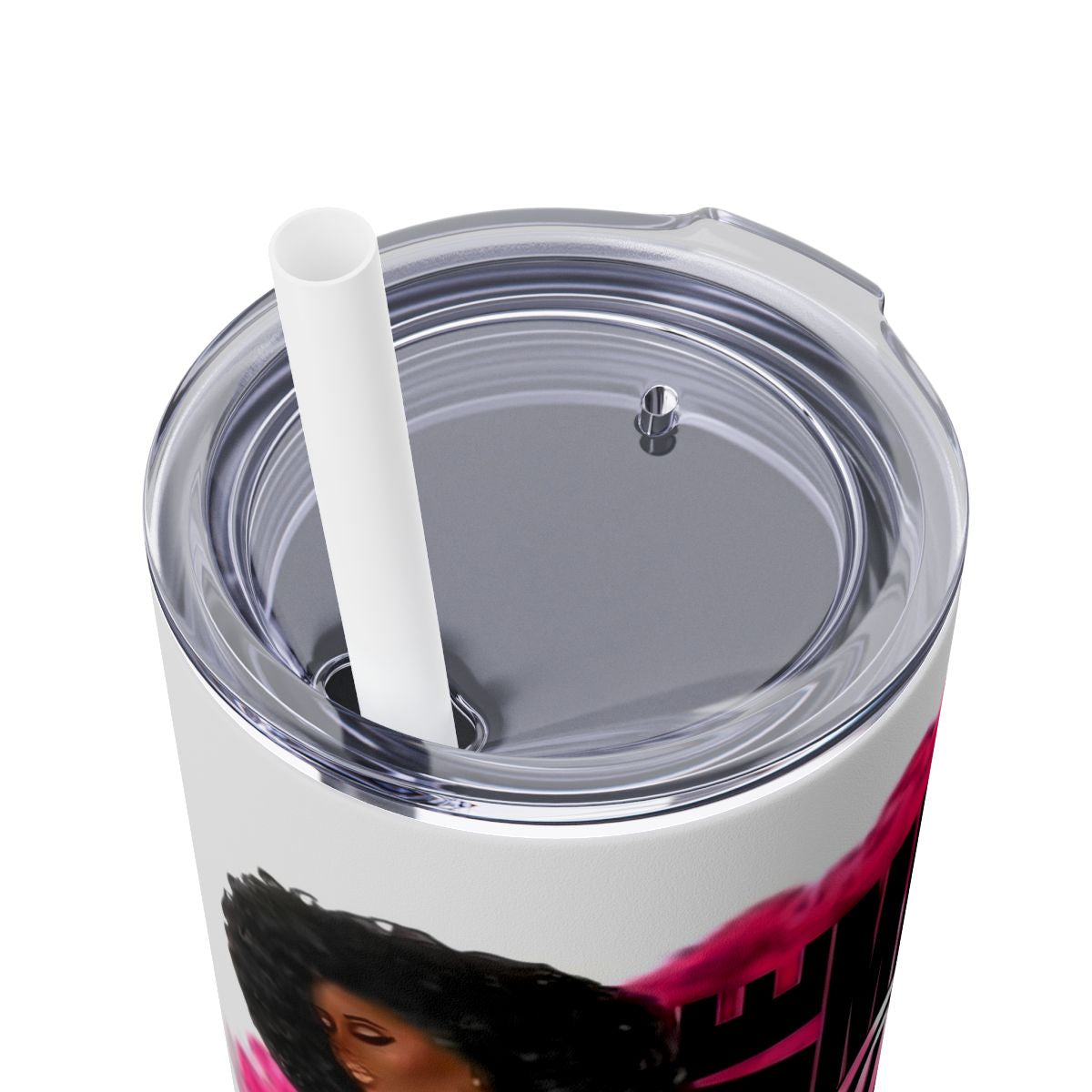 Afro Boss Babe Pink Tumbler - Million Dollar Goals Motivation - Sippincity
