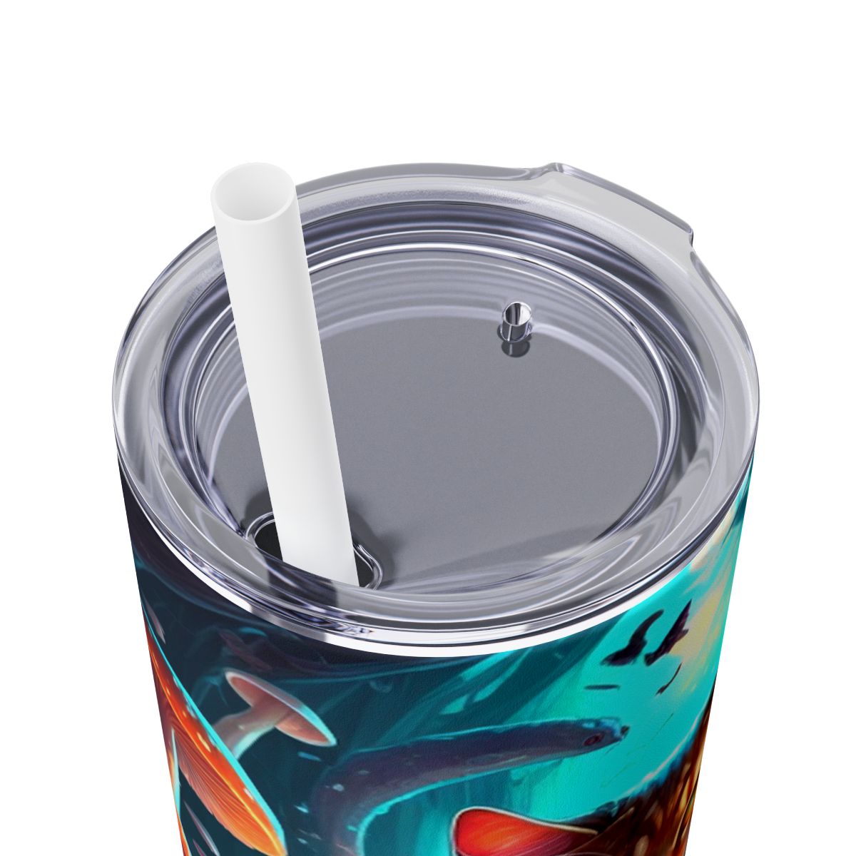 Whimsical Cat Eating Pizza Tumbler – Psychedelic Mushroom Drinkware - Sippincity