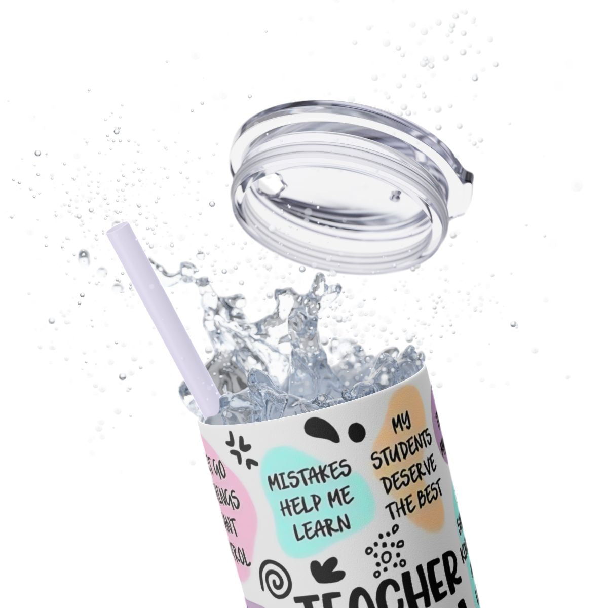 Daily Affirmations Teacher Tumbler - Motivational Gift for Teachers - Sippincity