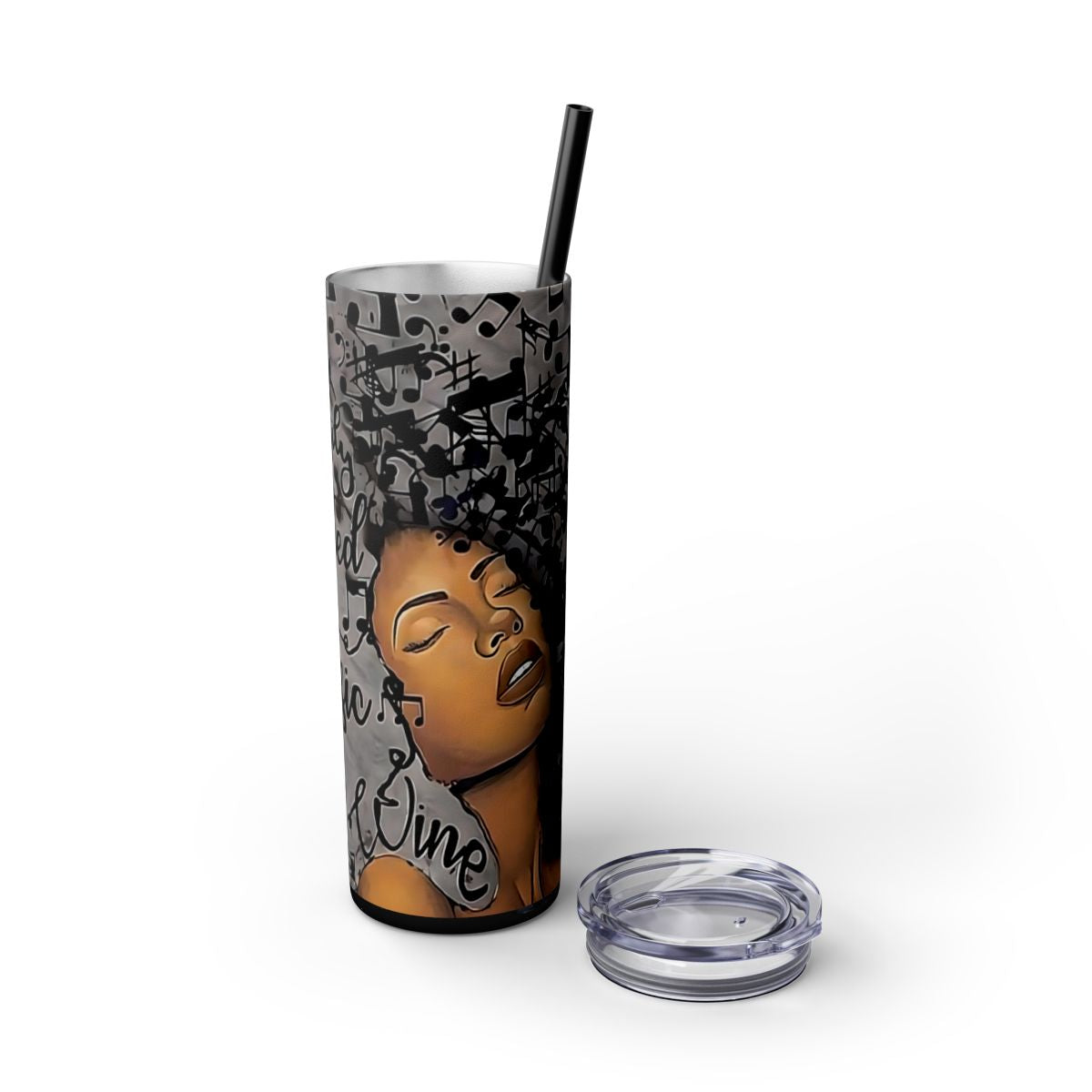 Easily Distracted by Music and Wine Tumbler – 20oz Insulated Cup for Music & Wine Lovers - Sippincity