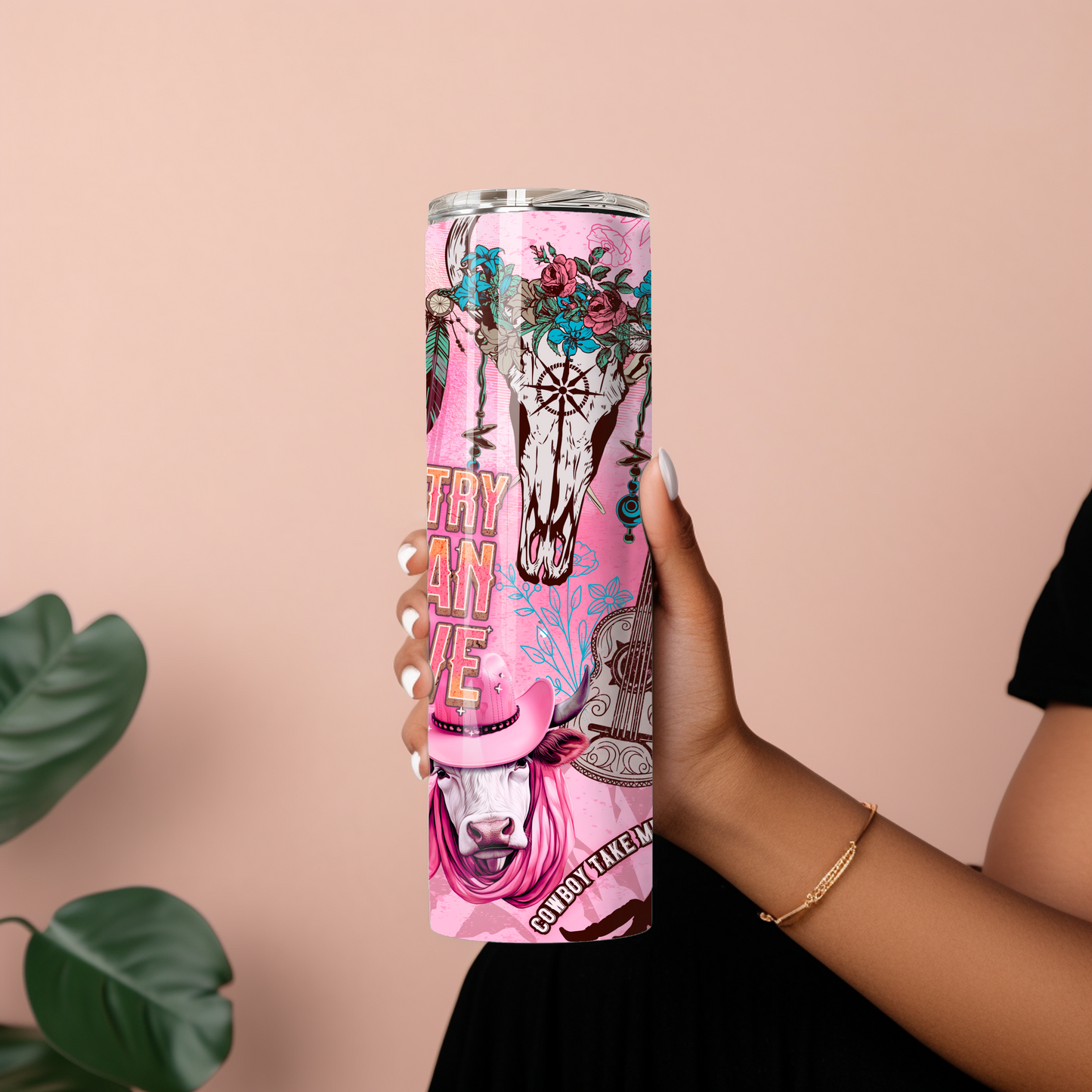 Cowgirl Western Boots Design Tumbler 20 oz - Sippincity
