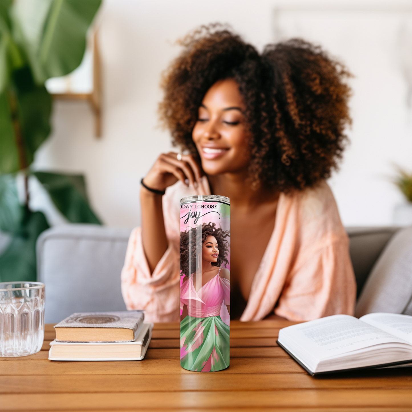 Black Self-Love Affirmation 20 oz Skinny Tumbler – Inspirational Gift - Sippincity