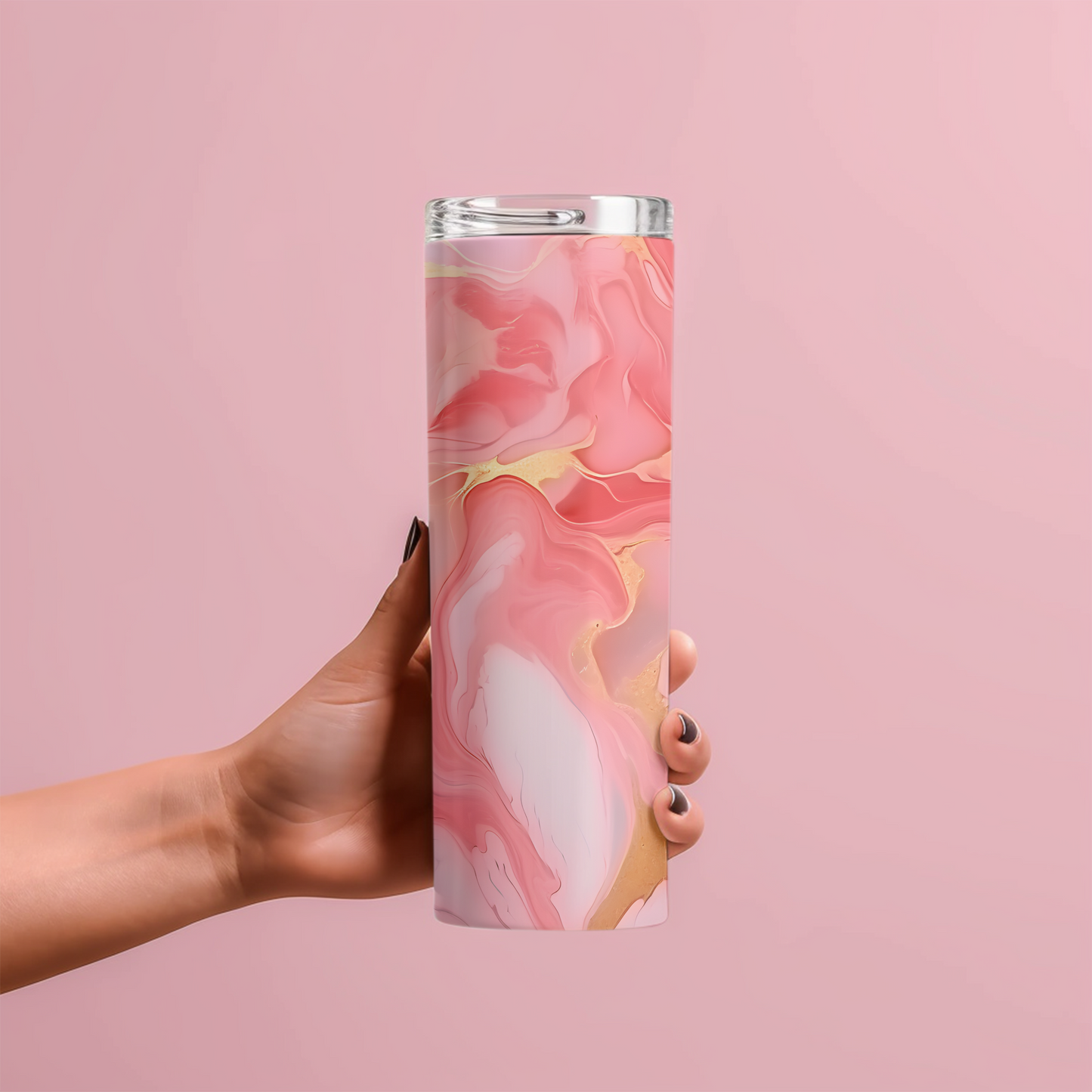 Pink Colorful Marble 20 oz Tumbler – Vibrant & Elegant Drinkware - Sippincity