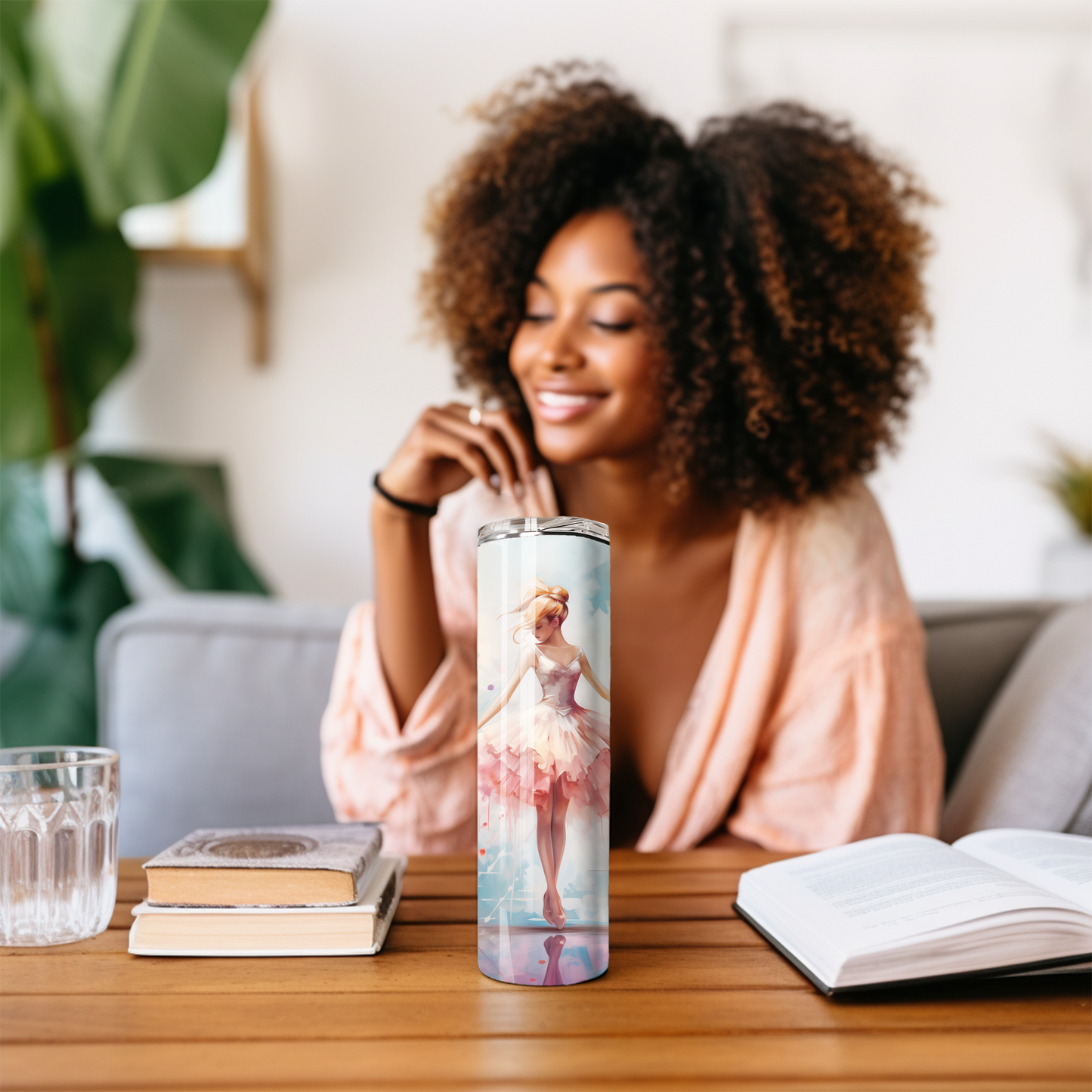 3D Ballet Tutu 20 oz Skinny Insulated Tumbler – Gift for Her