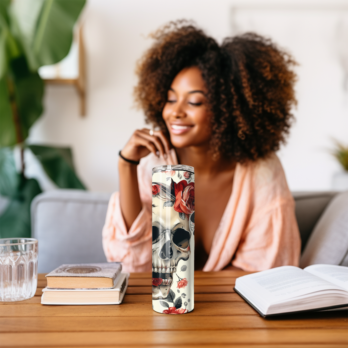 Skull & Roses Spicy Book Club Tumbler - Dark Romance Mug - Sippincity
