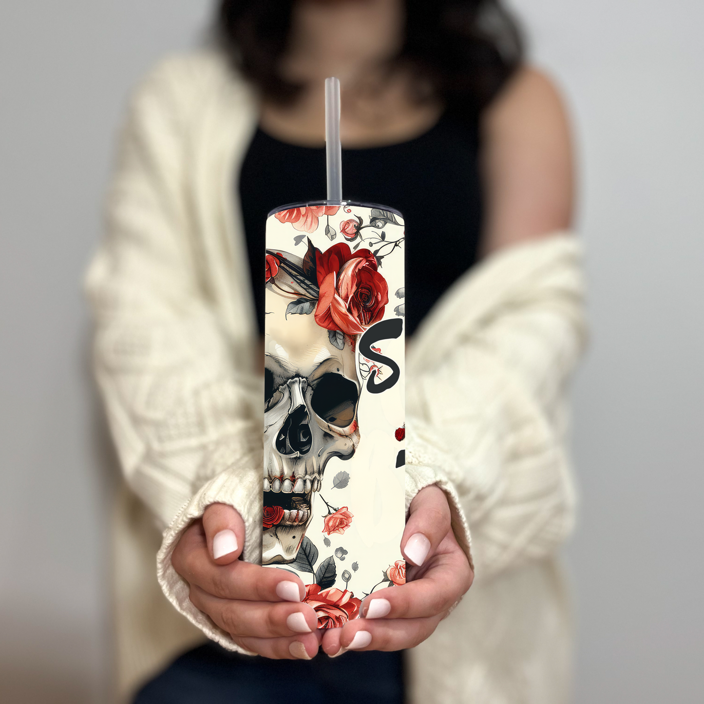 Skull & Roses Spicy Book Club Tumbler - Dark Romance Mug - Sippincity