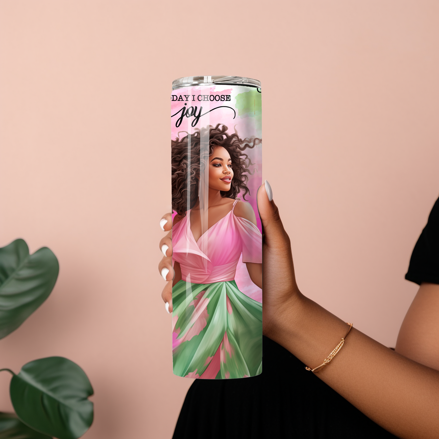 Black Self-Love Affirmation 20 oz Skinny Tumbler – Inspirational Gift - Sippincity