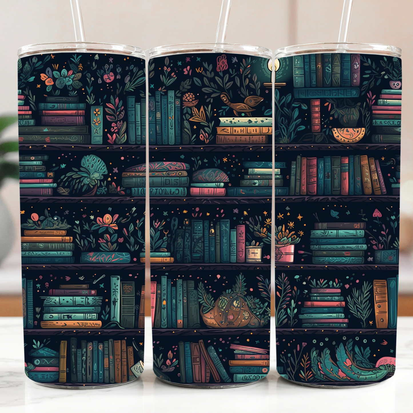 Book Lover & Plant Enthusiast Tumbler - Sippincity