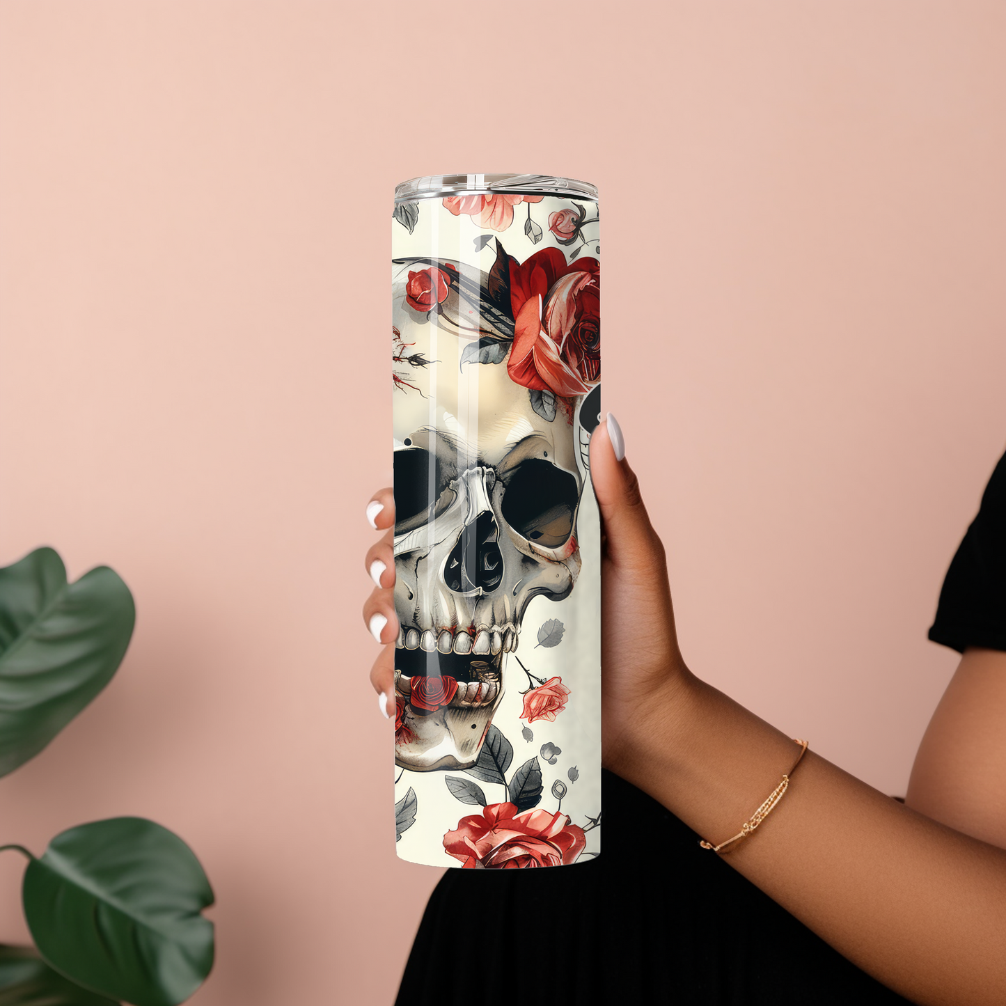 Skull & Roses Spicy Book Club Tumbler - Dark Romance Mug - Sippincity
