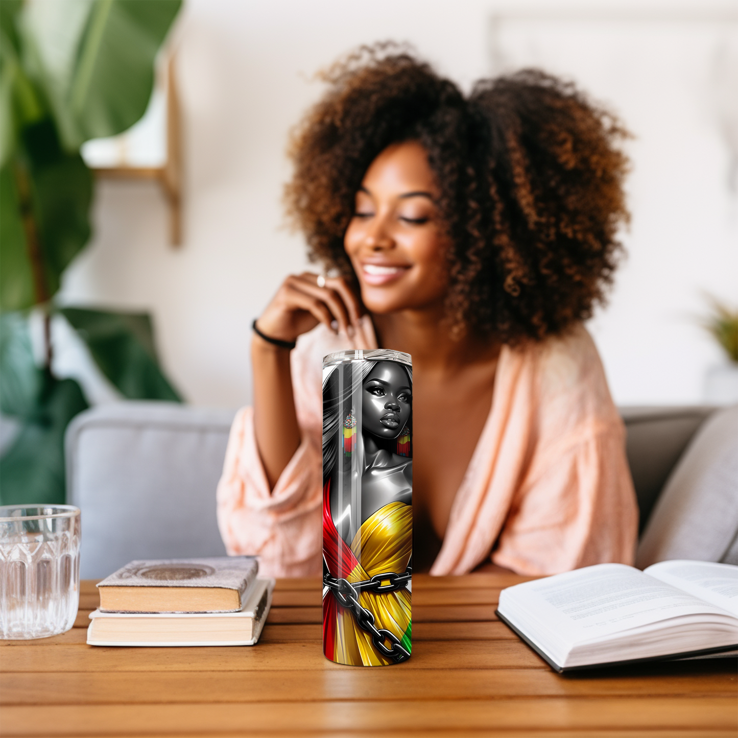 Afrocentric Tumbler – Breaking Every Chain Liberation Design