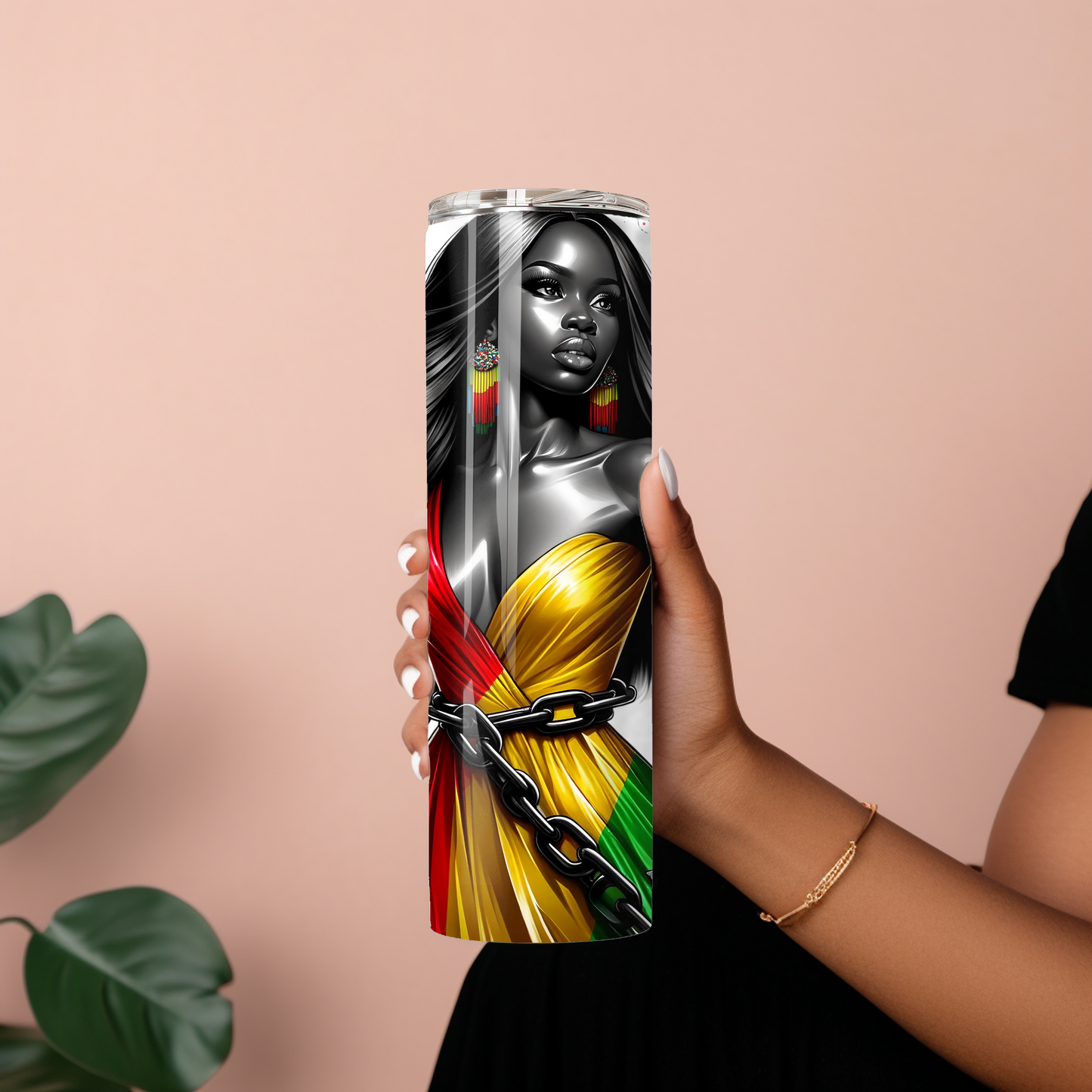 Afrocentric Tumbler – Breaking Every Chain Liberation Design