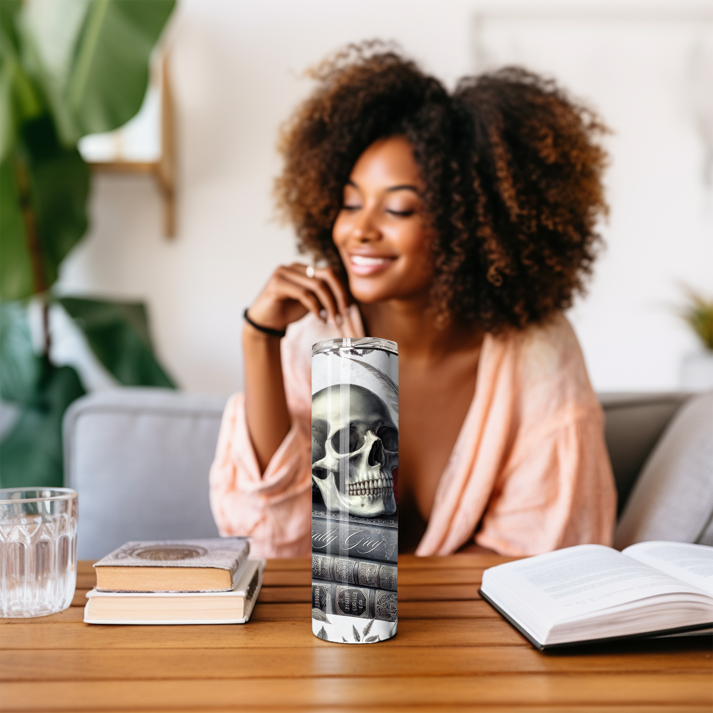Bookish Gothic Romance Tumbler -Morally Grey Character Gift - Sippincity