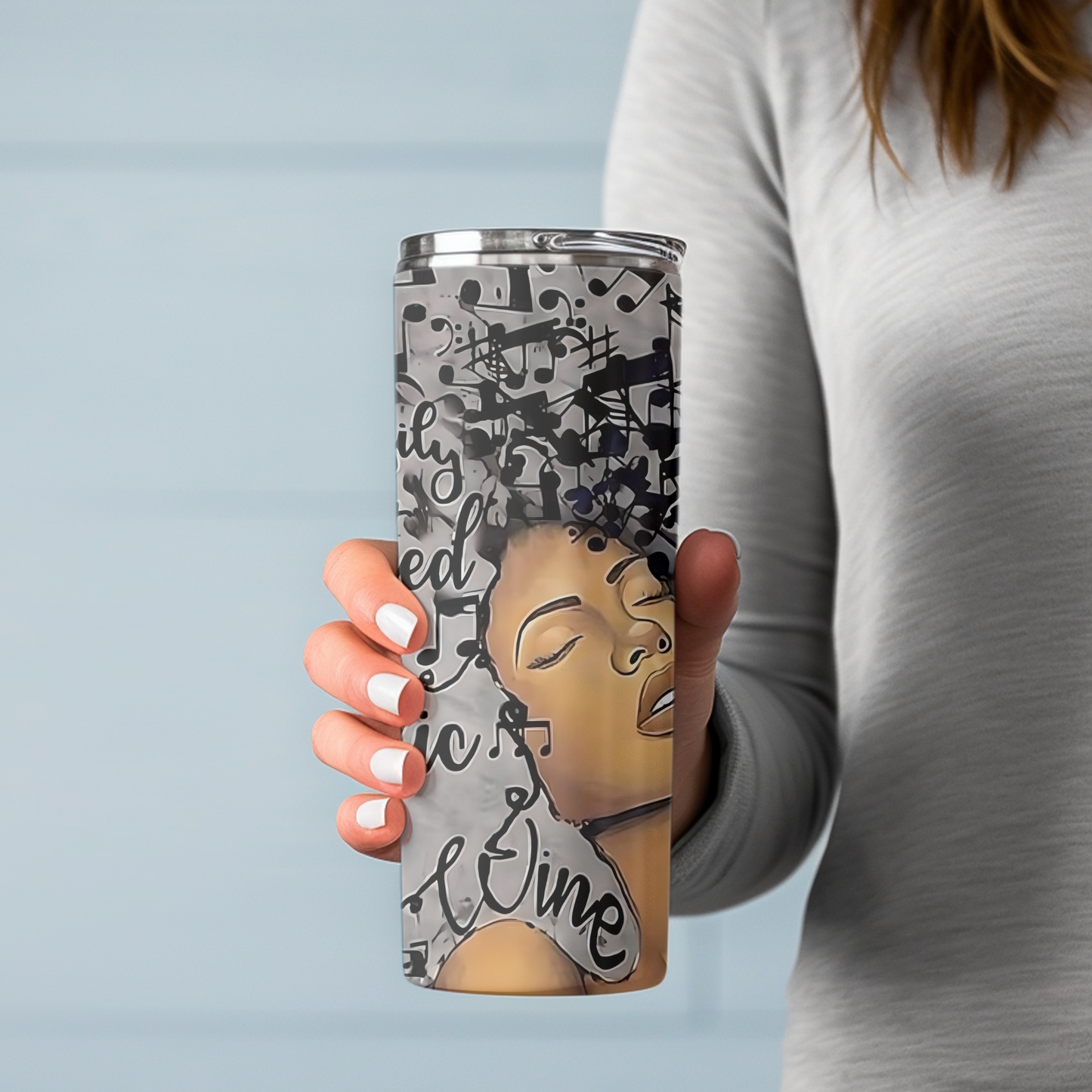 Easily Distracted by Music and Wine Tumbler – 20oz Insulated Cup for Music & Wine Lovers - Sippincity