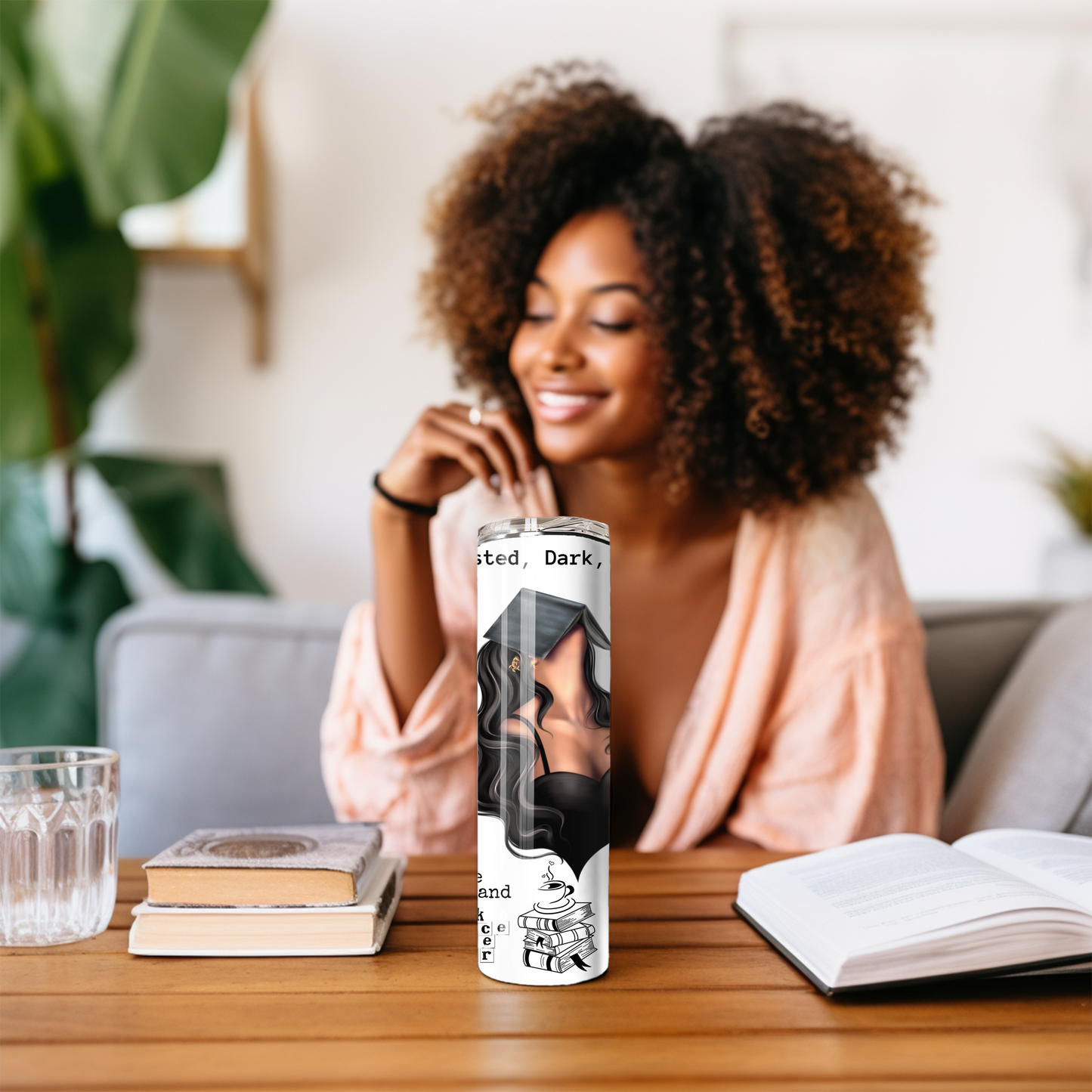 Smut Slut Book Reader 20 oz Skinny Tumbler – Spicy Book Lover Cup - Sippincity