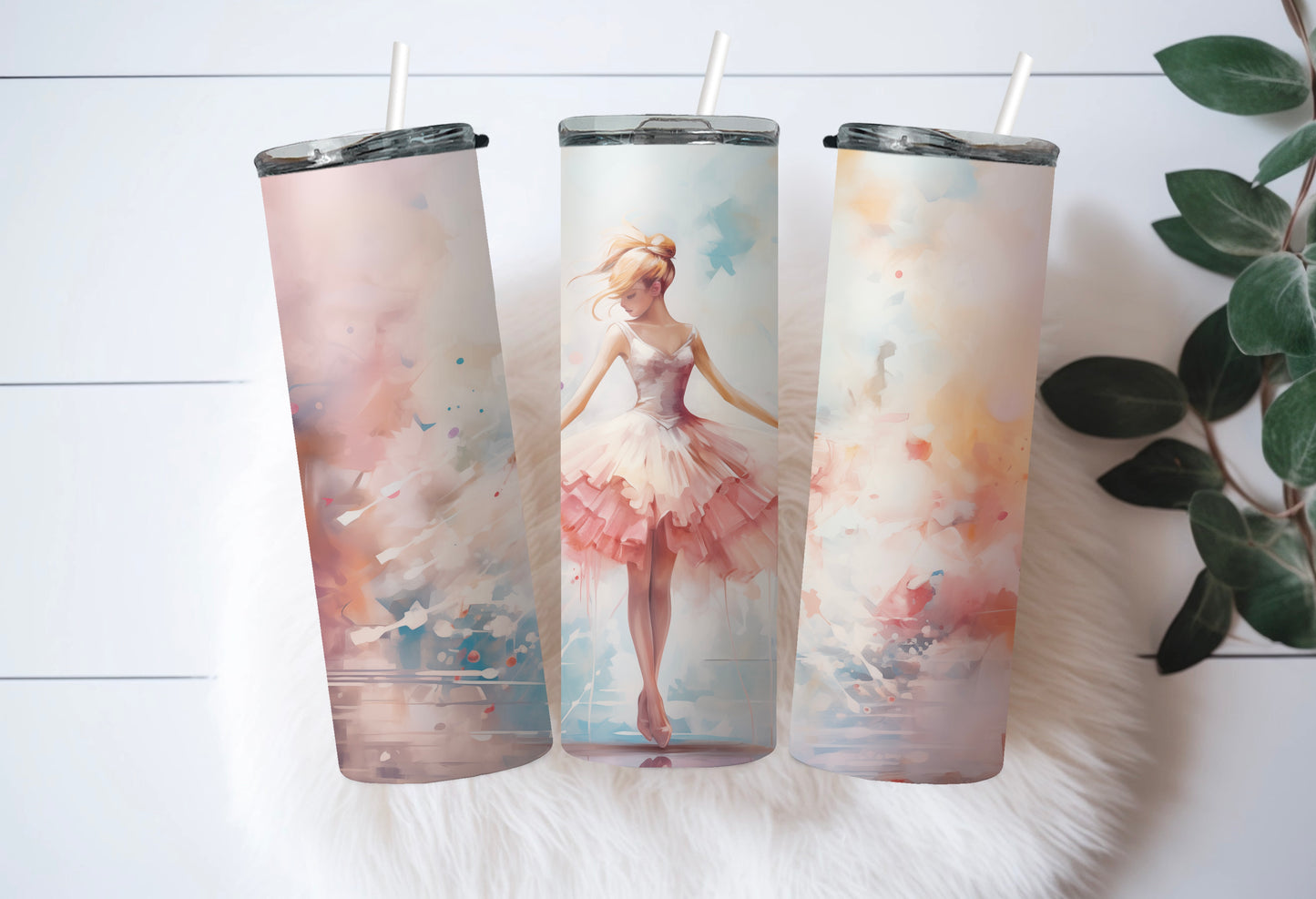 3D Ballet Tutu 20 oz Skinny Insulated Tumbler – Gift for Her